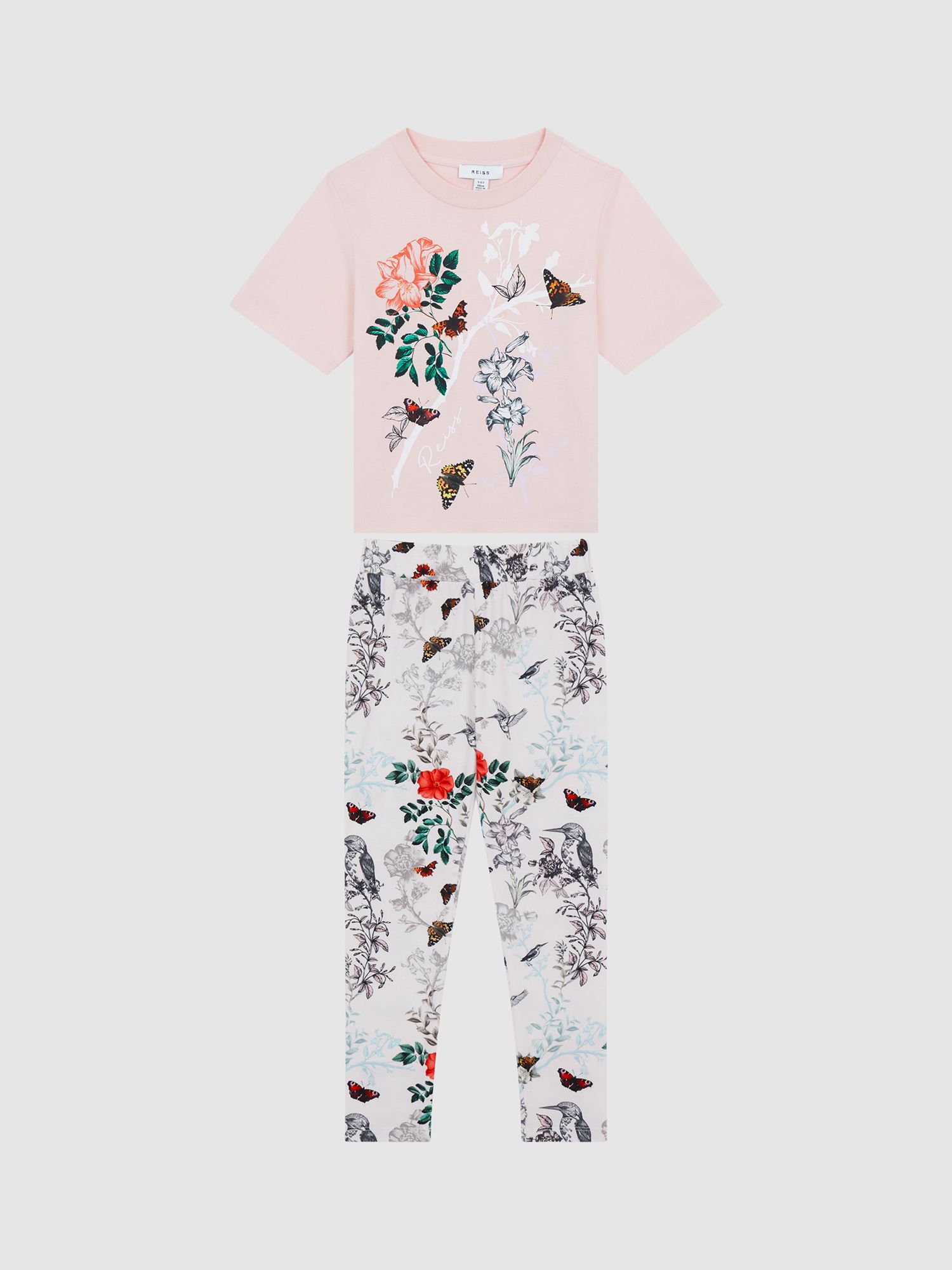 Buy Reiss Kids' Mahlia Floral T-Shirt, Pink Online at johnlewis.com