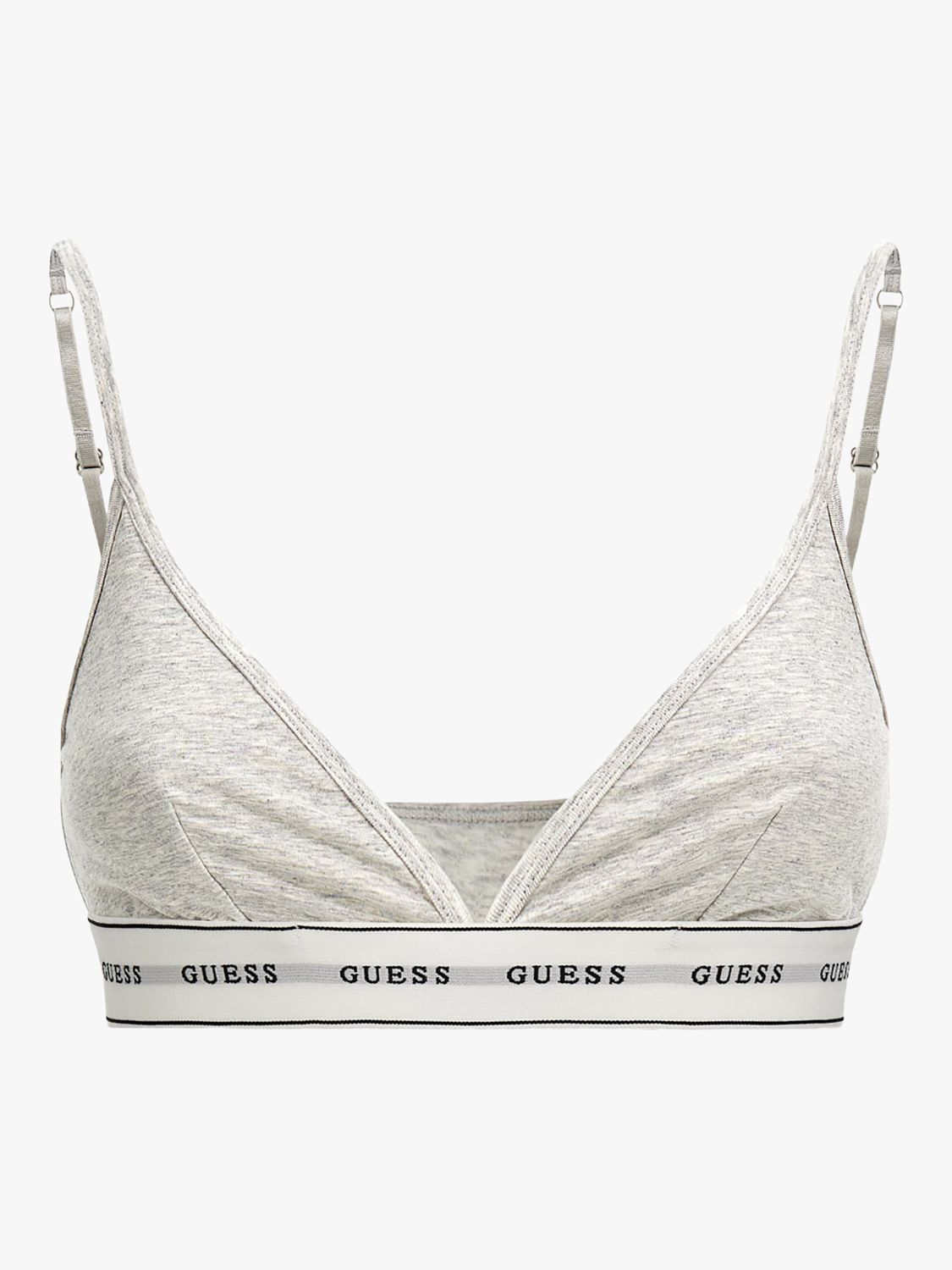 GUESS Carrie Triangle Bra, Light Rock Heather at John Lewis & Partners
