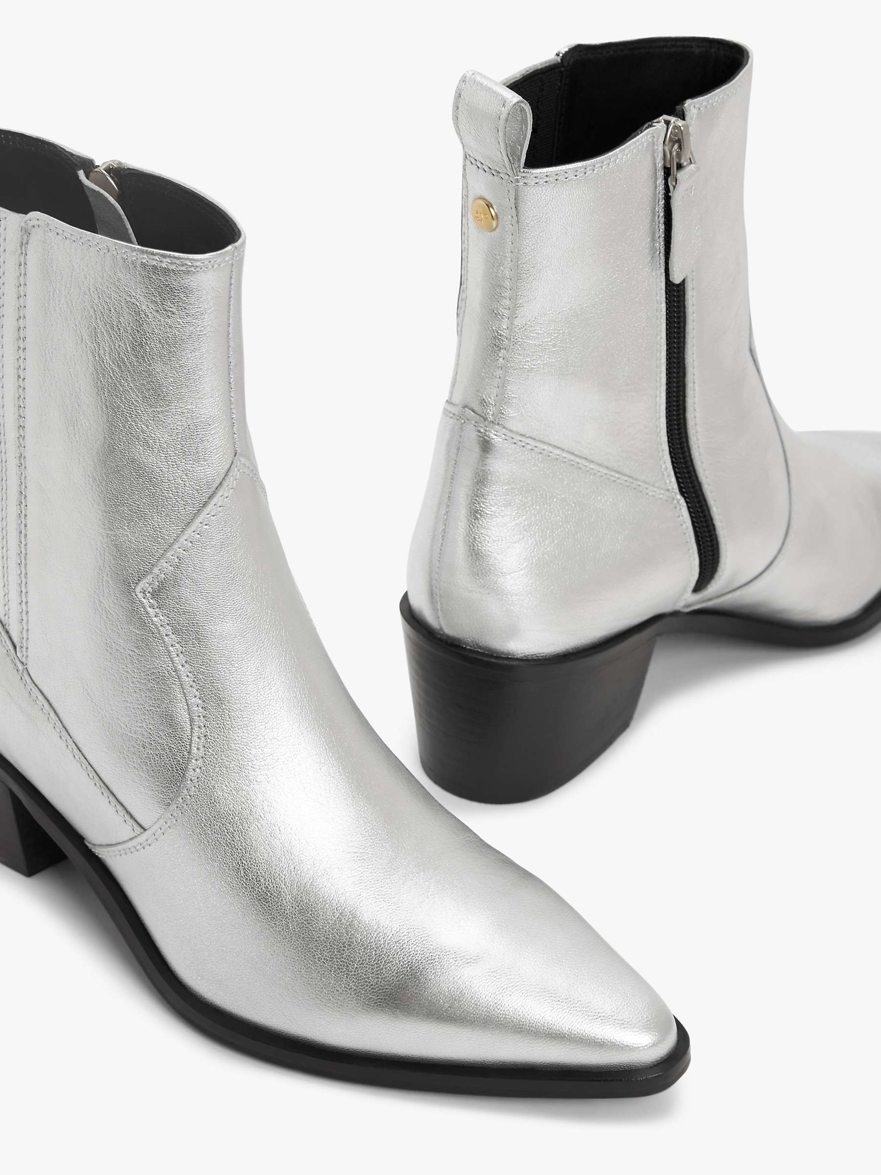 Buy AND/OR Pixie Leather Heeled Chelsea Western Boots Online at johnlewis.com