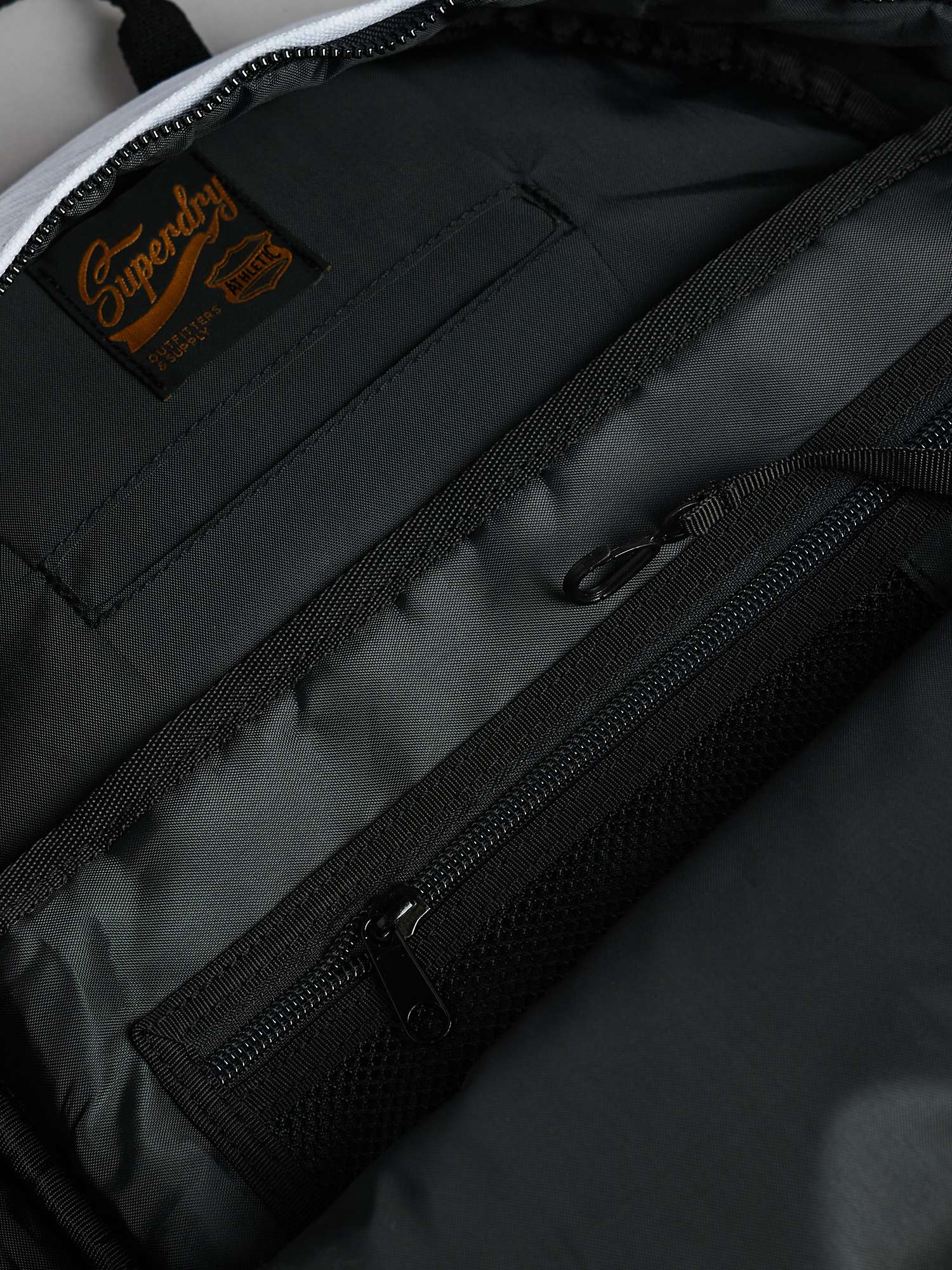 Superdry Graphic Montana Backpack, Light Grey Marl at John Lewis & Partners