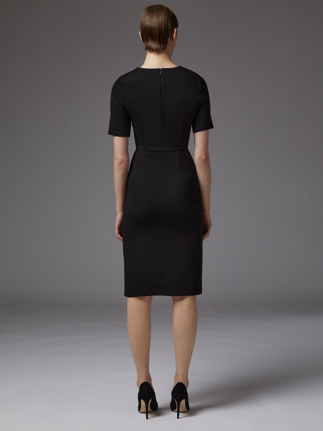 L.K.Bennett Natasha Shift Dress, Black at John Lewis & Partners