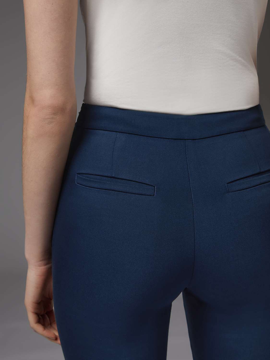 Buy L.K.Bennett Evan Cotton Blend Trousers Online at johnlewis.com