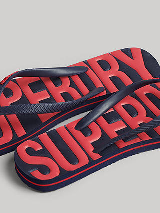 Superdry Vintage Vegan Flip Flops, Rich Navy