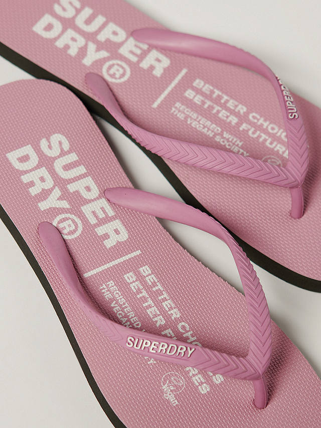Superdry Studios Flip Flops, Roseate Pink