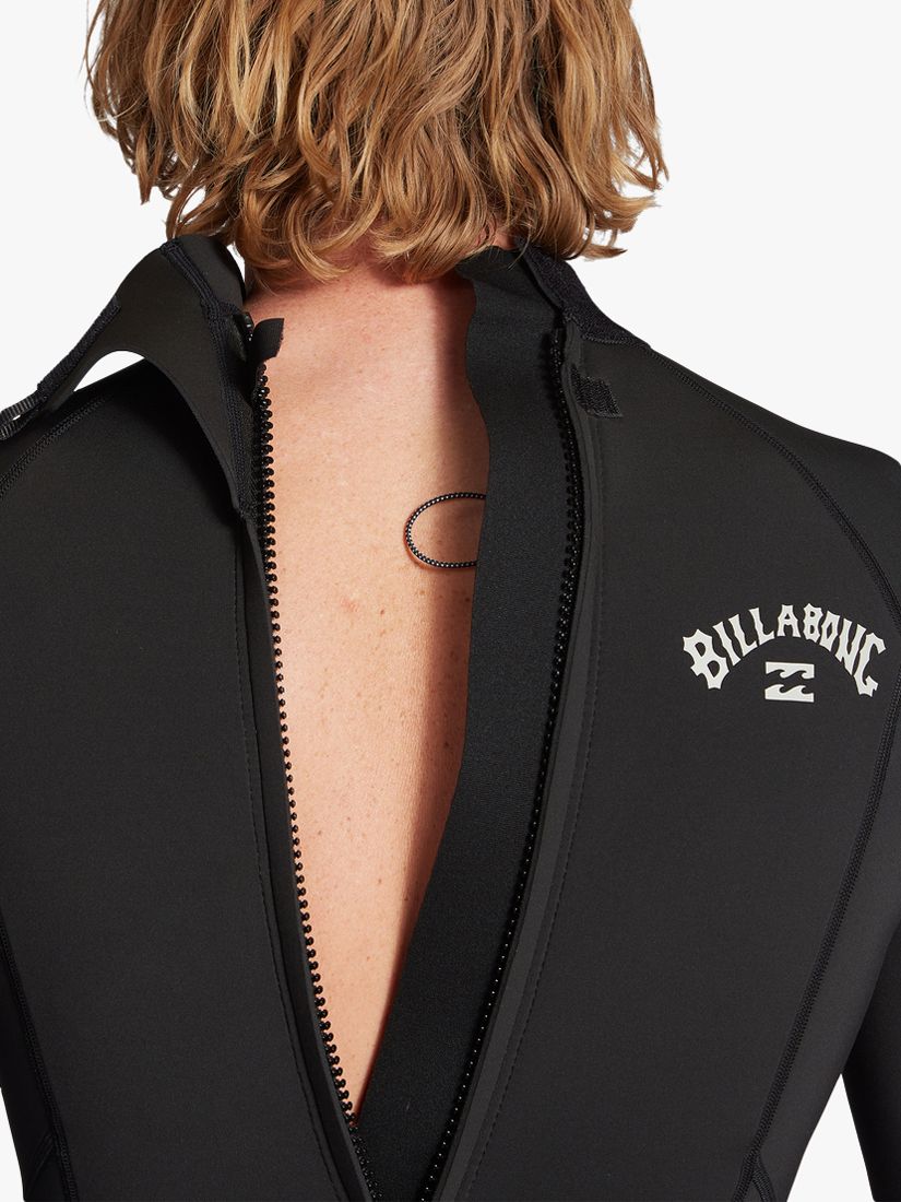 Billabong 3/2mm Absolute Back Zip Long Sleeve Wetsuit, Black, XL