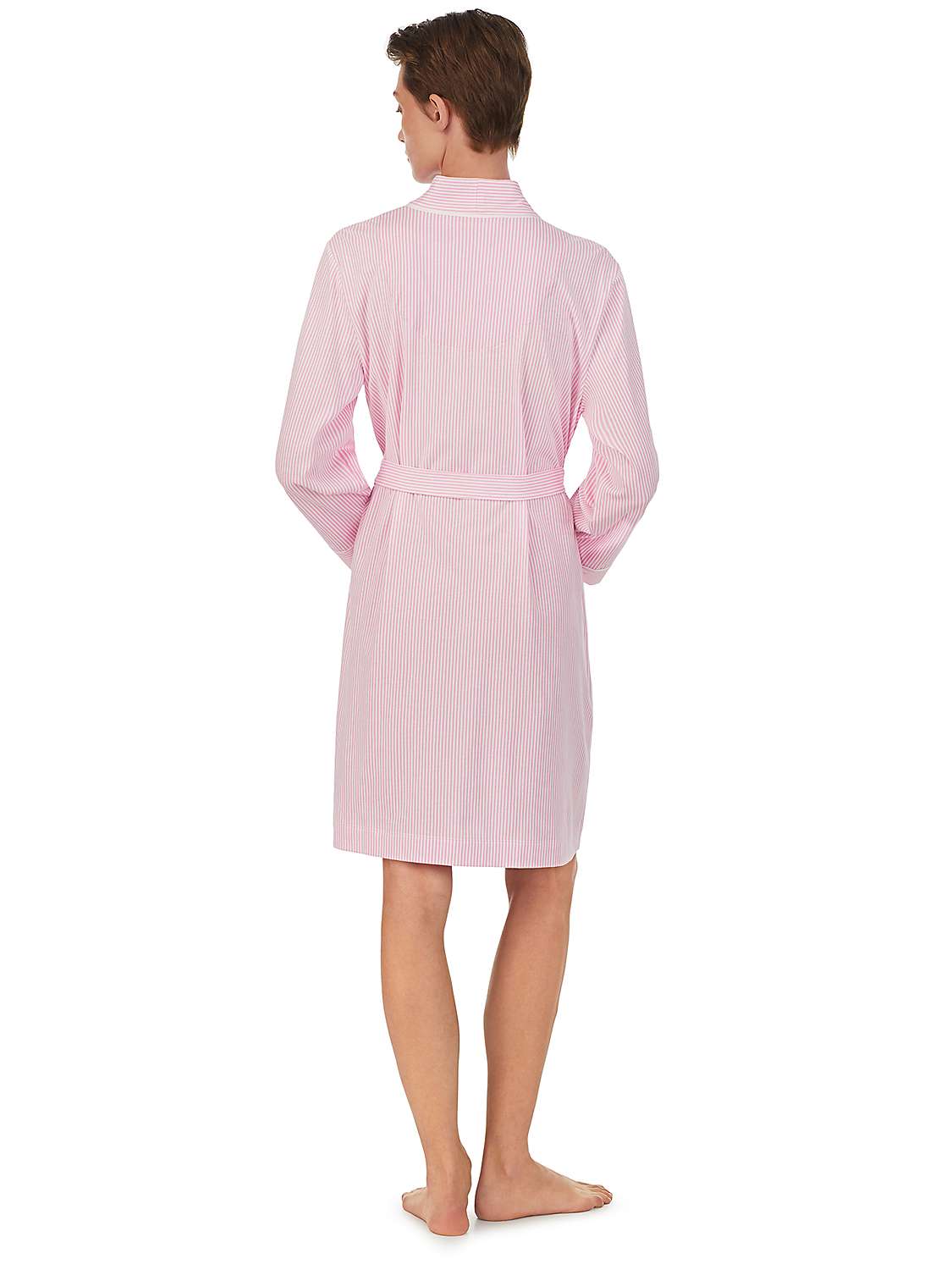 Buy Lauren Ralph Lauren Knit Kimono Wrap Robe, Pink Online at johnlewis.com
