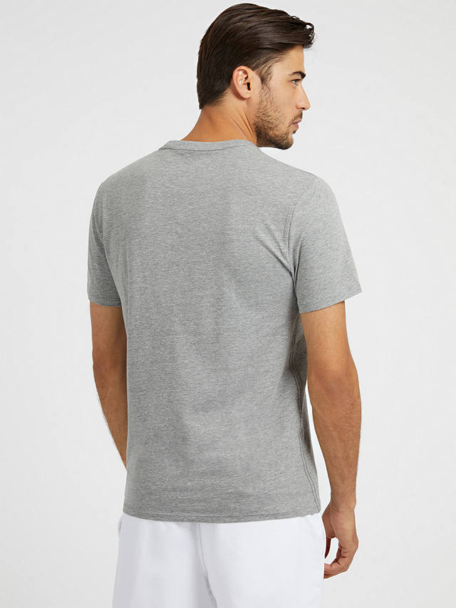 GUESS Crew Neck Short Sleeve T-Shirt, Marble Heather at John Lewis ...