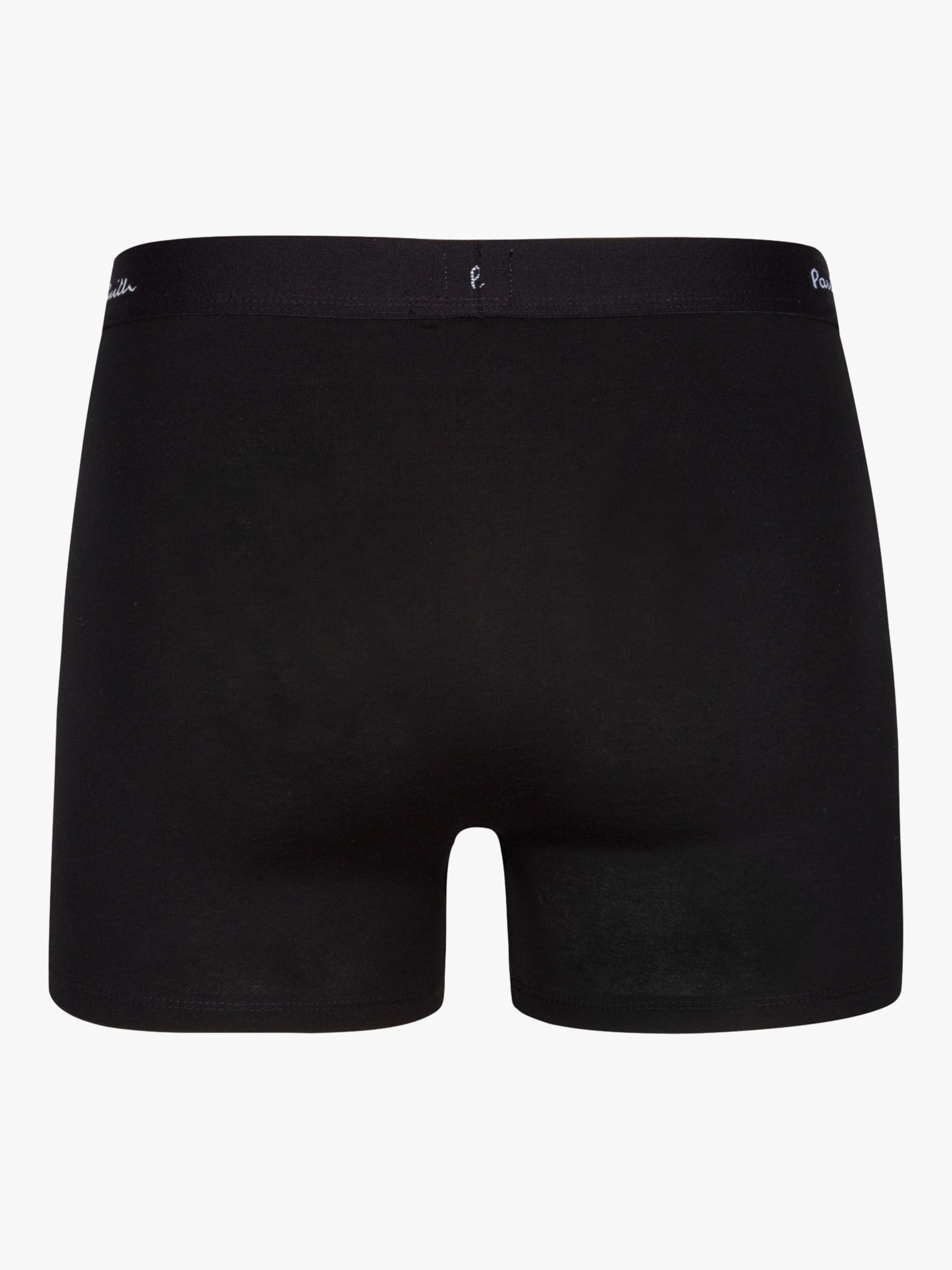 Paul Smith Stretch Cotton Long Trunks, Pack of 3, Black at John Lewis &  Partners