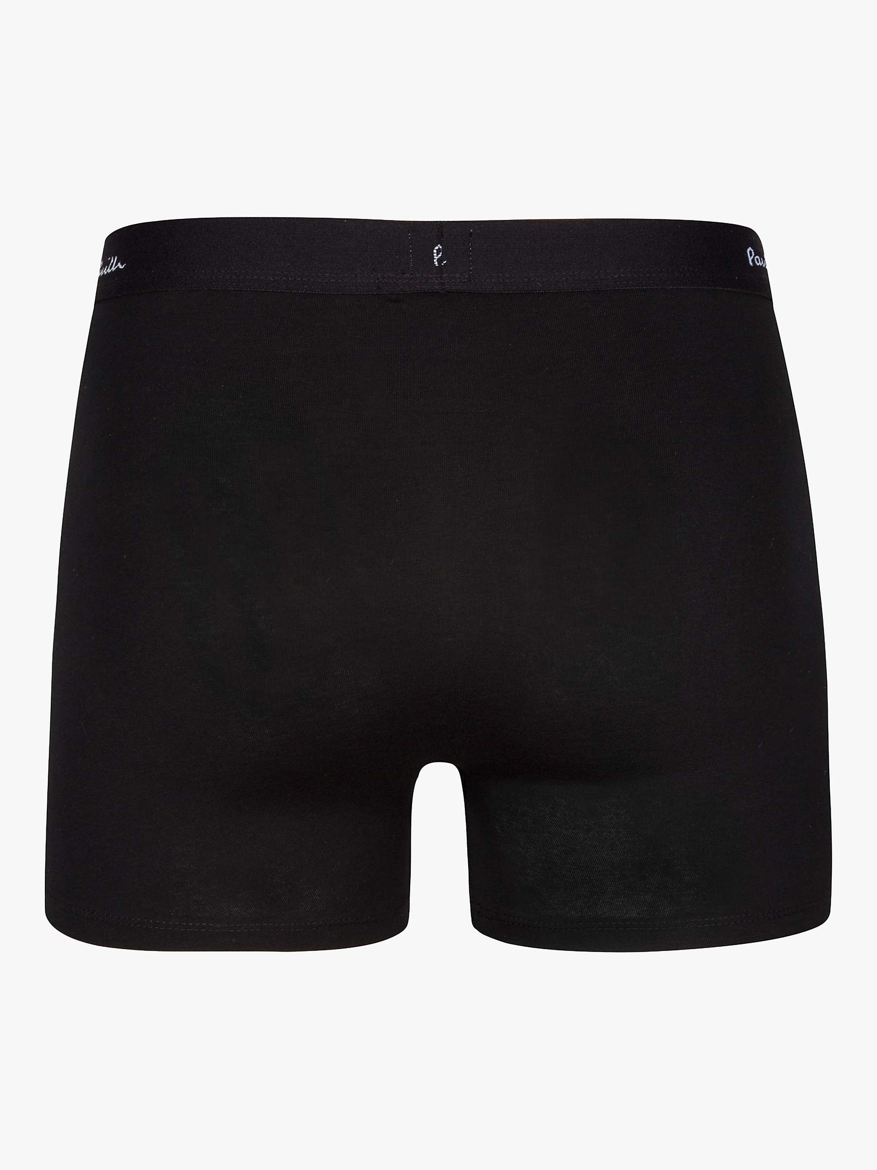 Buy Paul Smith Stretch Cotton Long Trunks, Pack of 3, Black Online at johnlewis.com