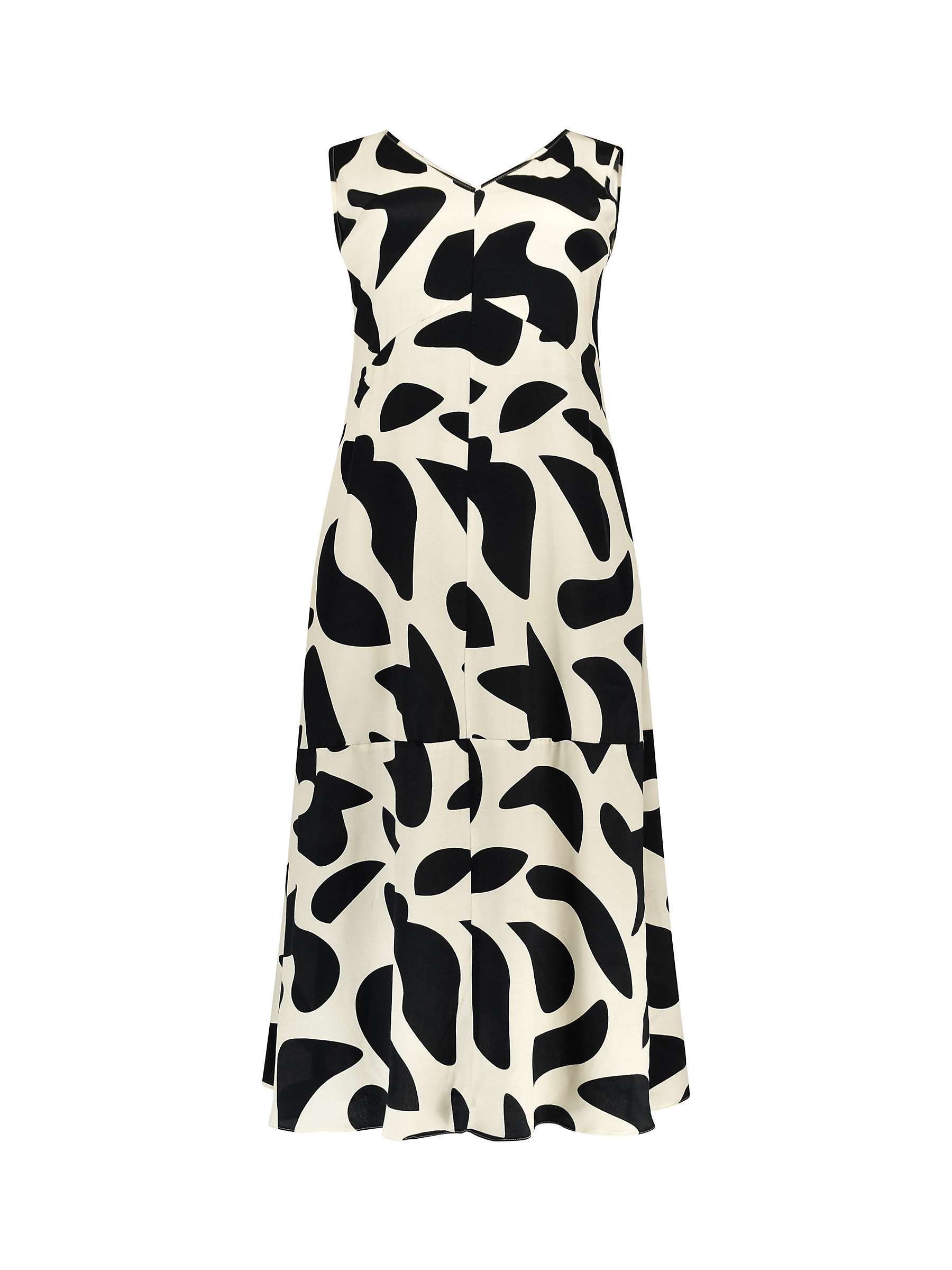 Buy Live Unlimited Abstract Print Sleeveless Maxi Dress, Black/Cream Online at johnlewis.com