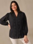 Live Unlimited Curve Broidery Blouse, Black