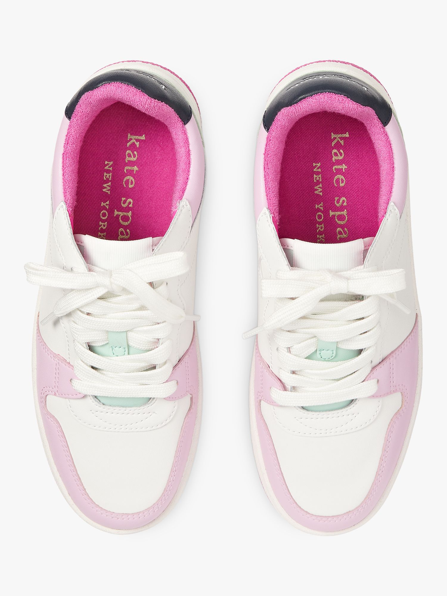 kate spade new york Bolt Trainer, Optic White/Violet Blush at John ...