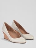 L.K.Bennett Eevi Wedge Heel Leather Court Shoes