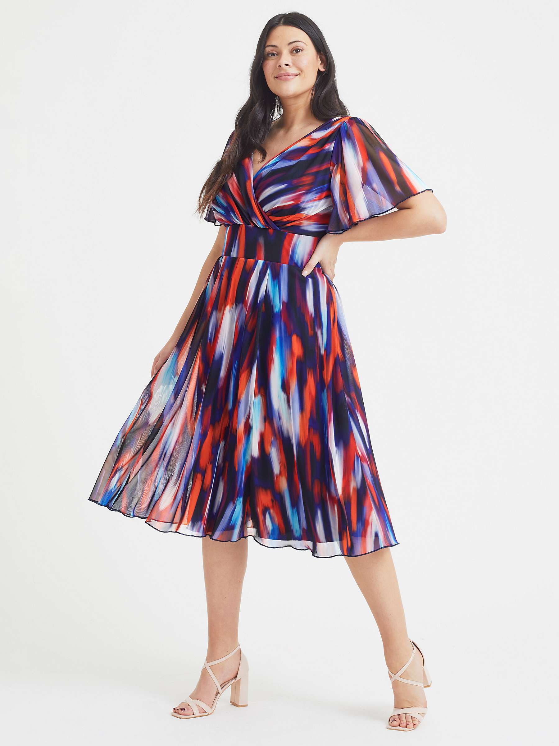 Buy Scarlett & Jo Victoria Ikat Dress, Indigo Online at johnlewis.com
