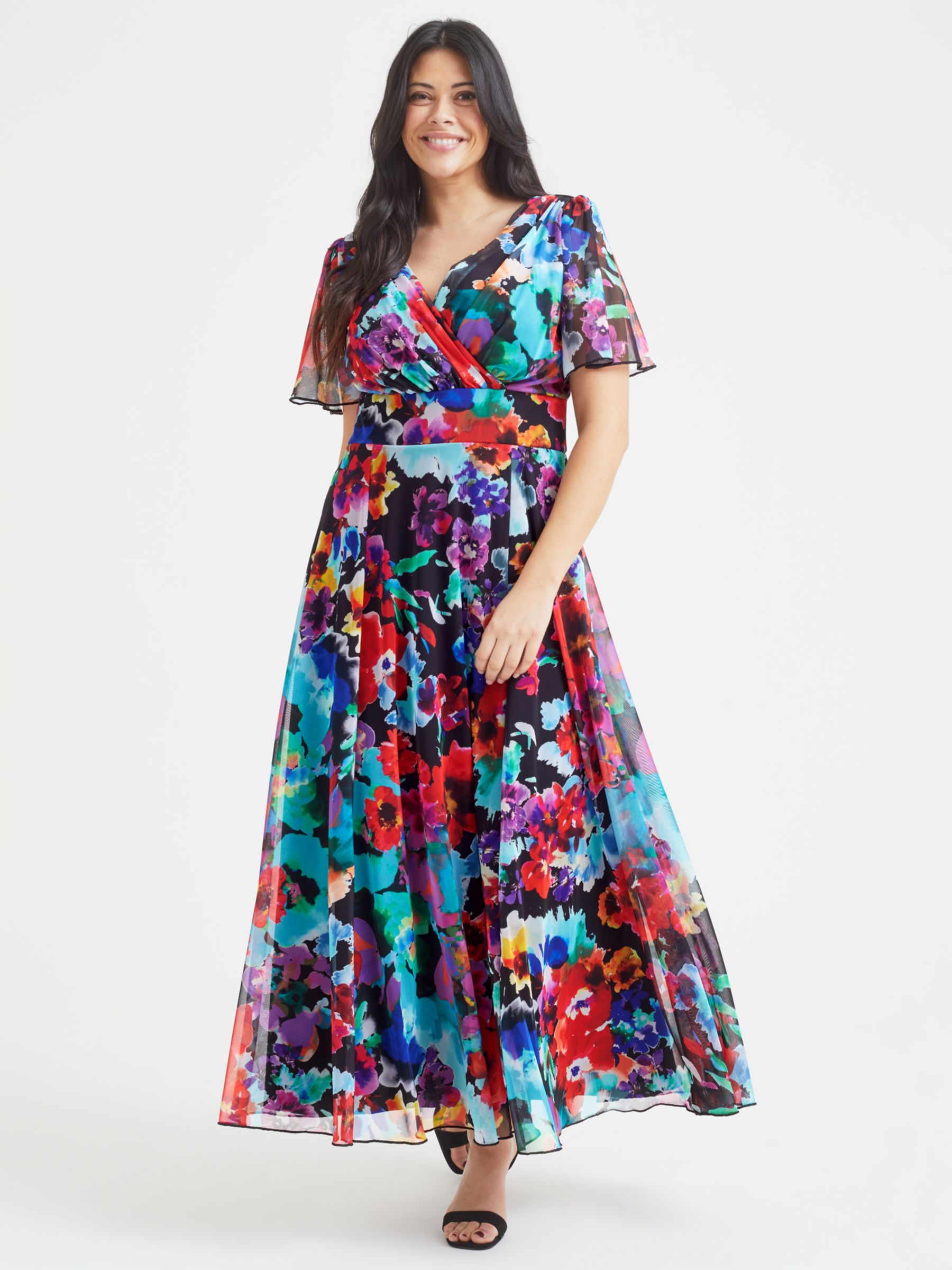 Scarlett & Jo Isabelle Floral Maxi Dress, Multi at John Lewis & Partners