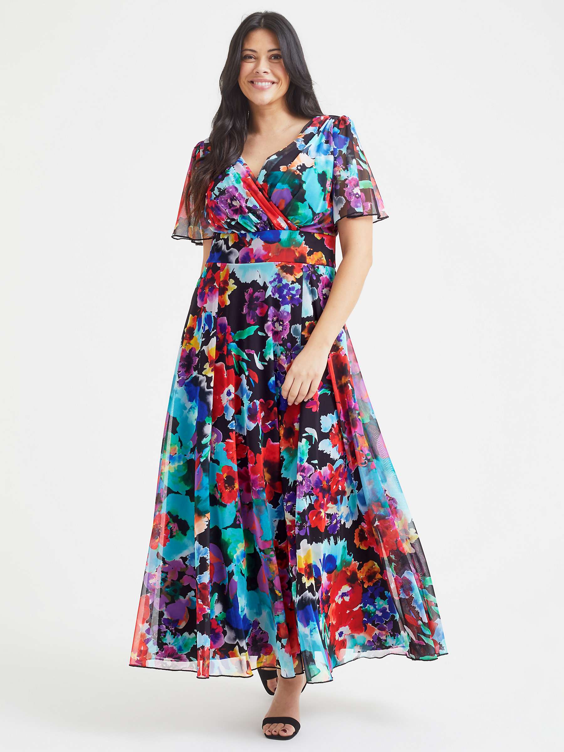 Buy Scarlett & Jo Isabelle Floral Maxi Dress, Multi Online at johnlewis.com