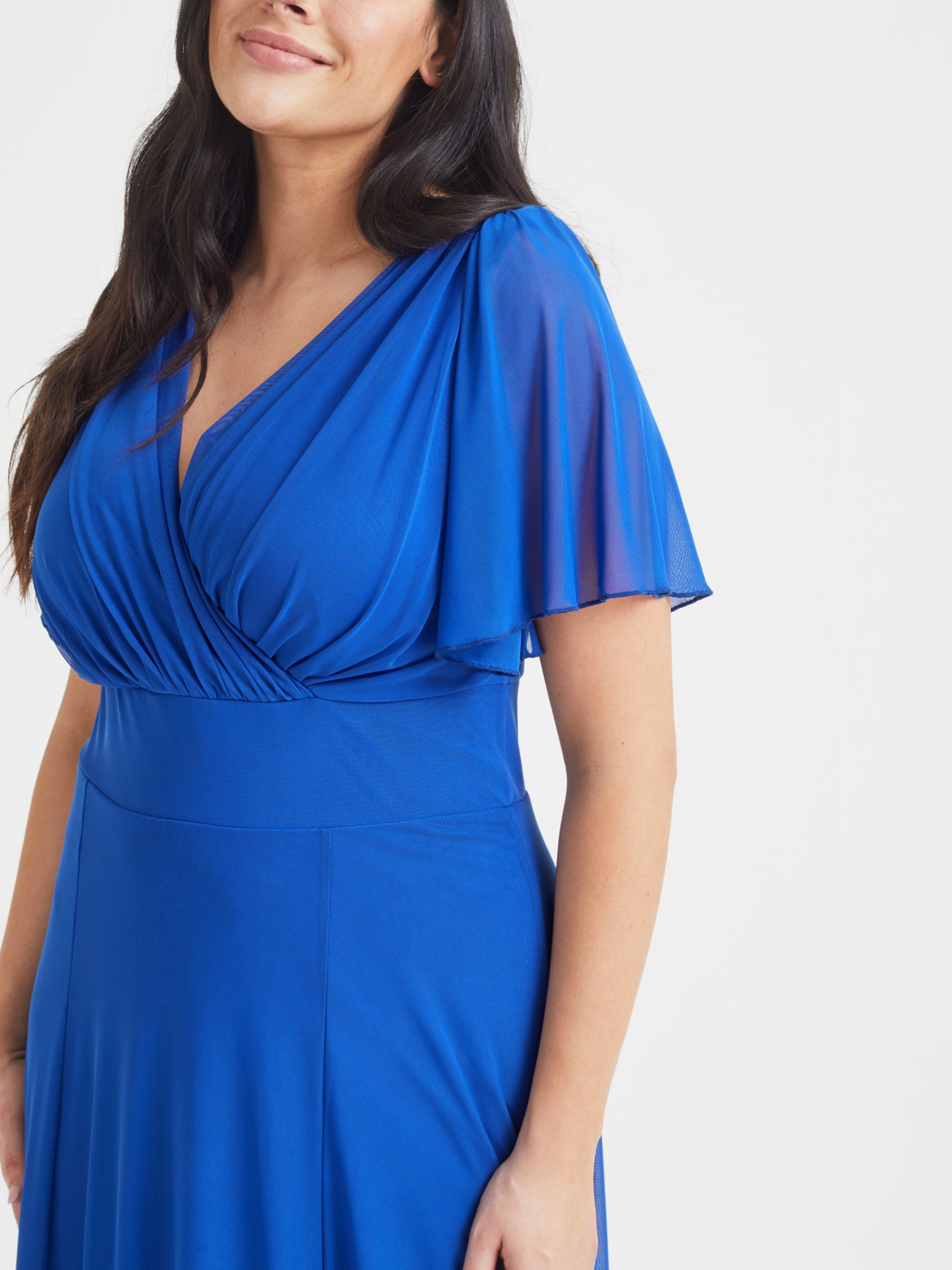 Buy Scarlett & Jo Isabelle Solid Blue Maxi Dress Online at johnlewis.com