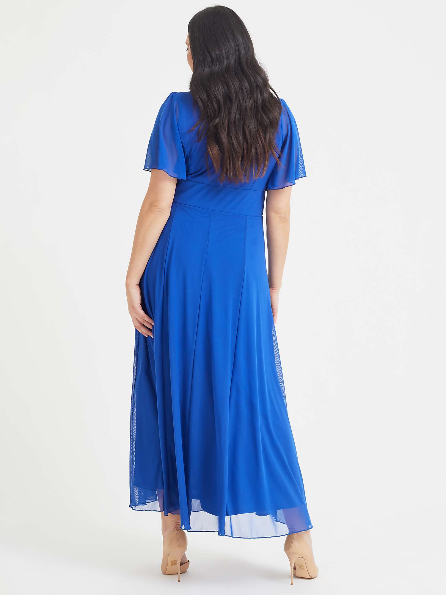 Buy Scarlett & Jo Isabelle Solid Blue Maxi Dress Online at johnlewis.com