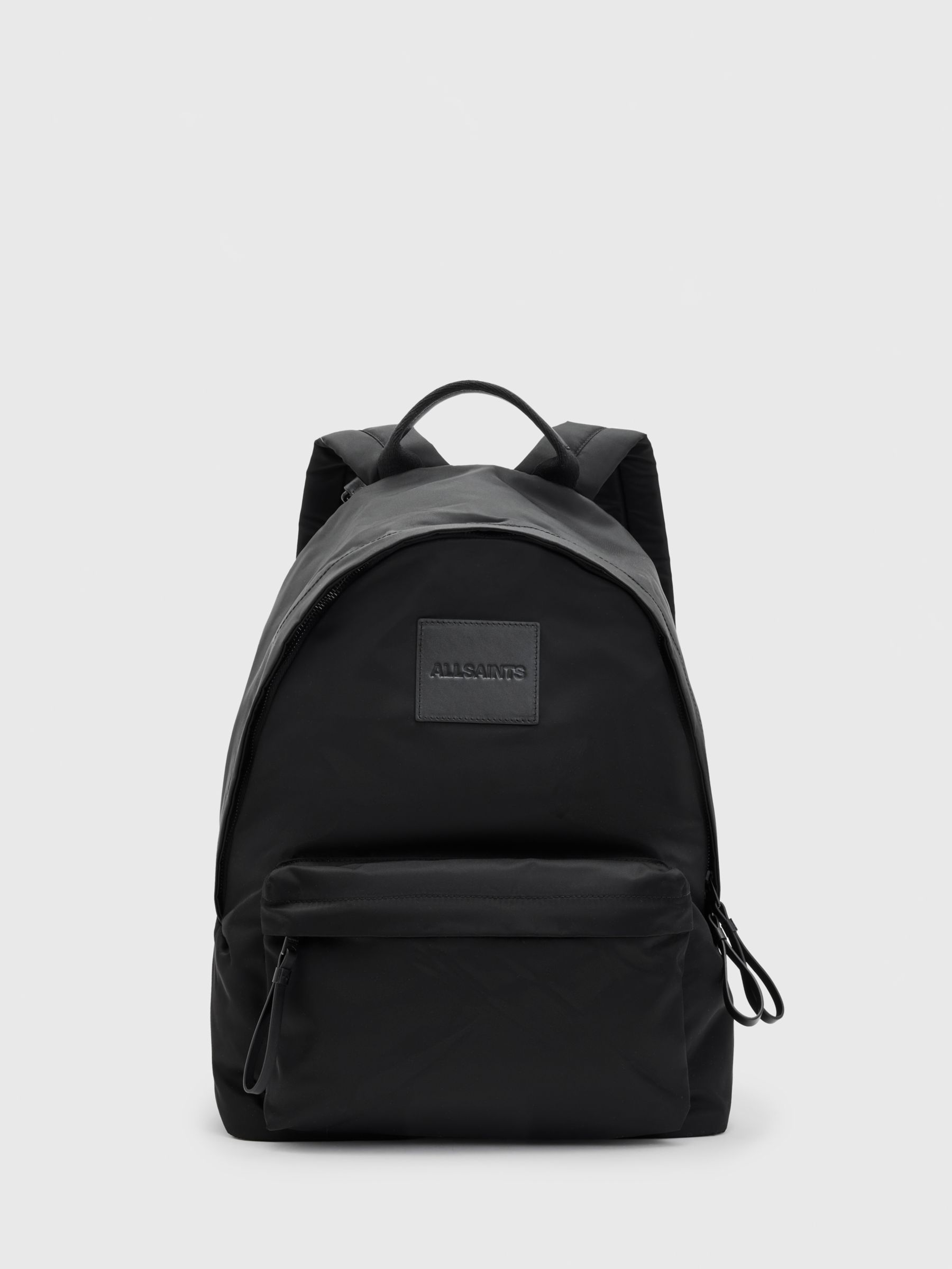 AllSaints Carabiner Backpack, Black at John Lewis & Partners