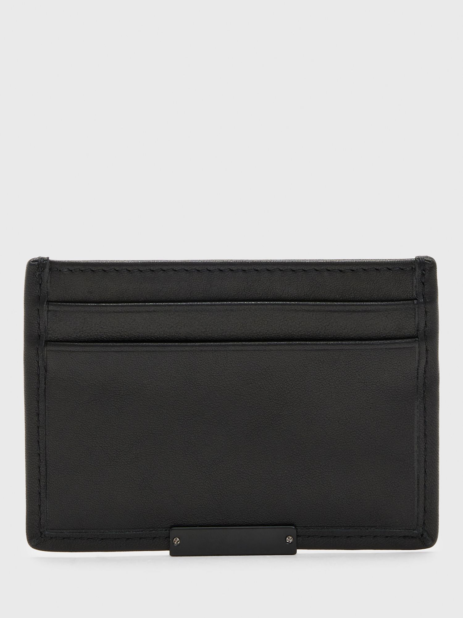 AllSaints Dove Cardholder Wallet, Black, One Size