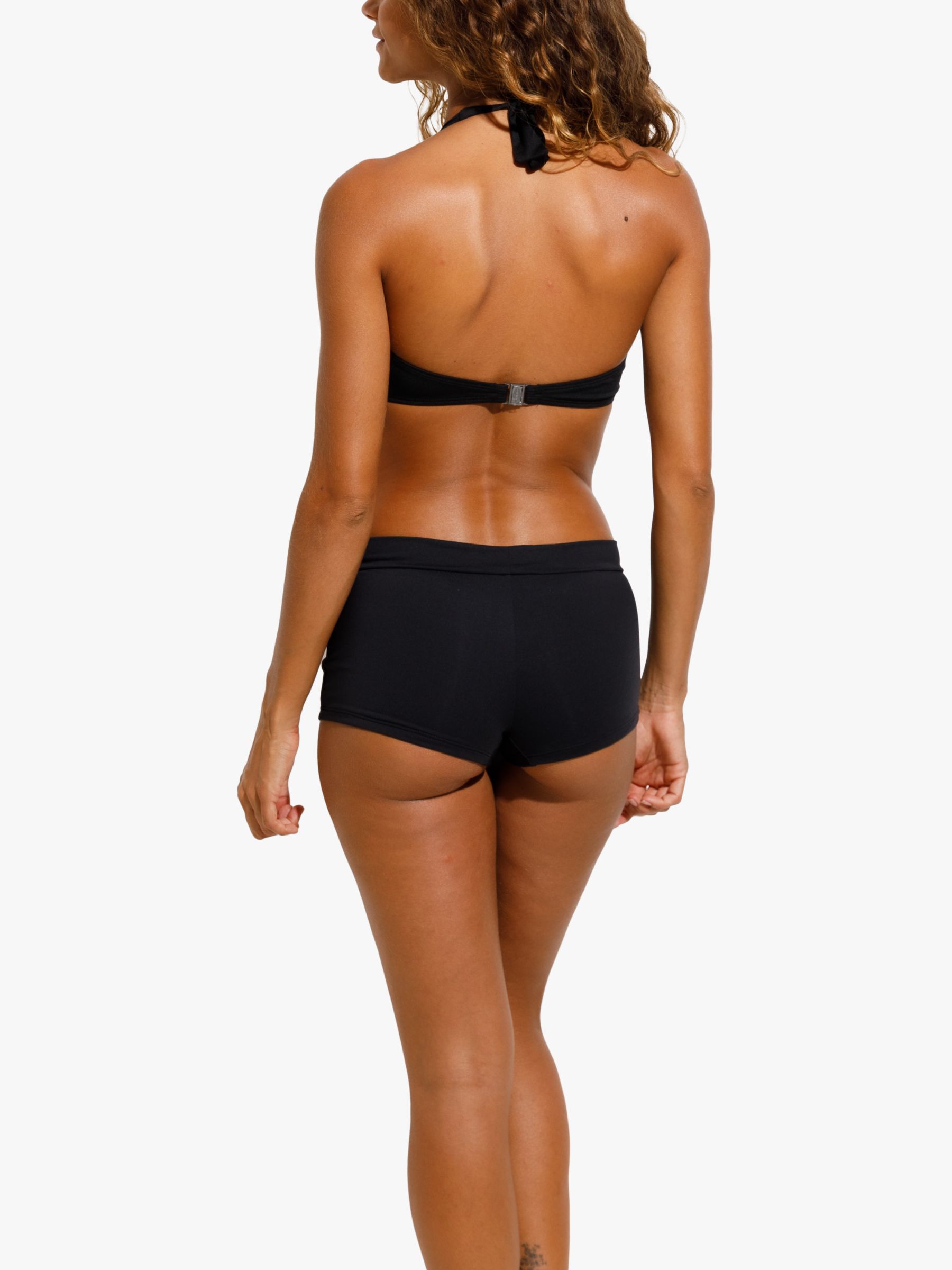 Panos Emporio Recycled Daphne Halterneck Bikini Top, Black, 8