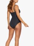 Panos Emporio Potenza Polka Dot Shaping Swimsuit, Black/White