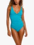 Panos Emporio Simi V-Neck Shaping Swimsuit, Capri Blue