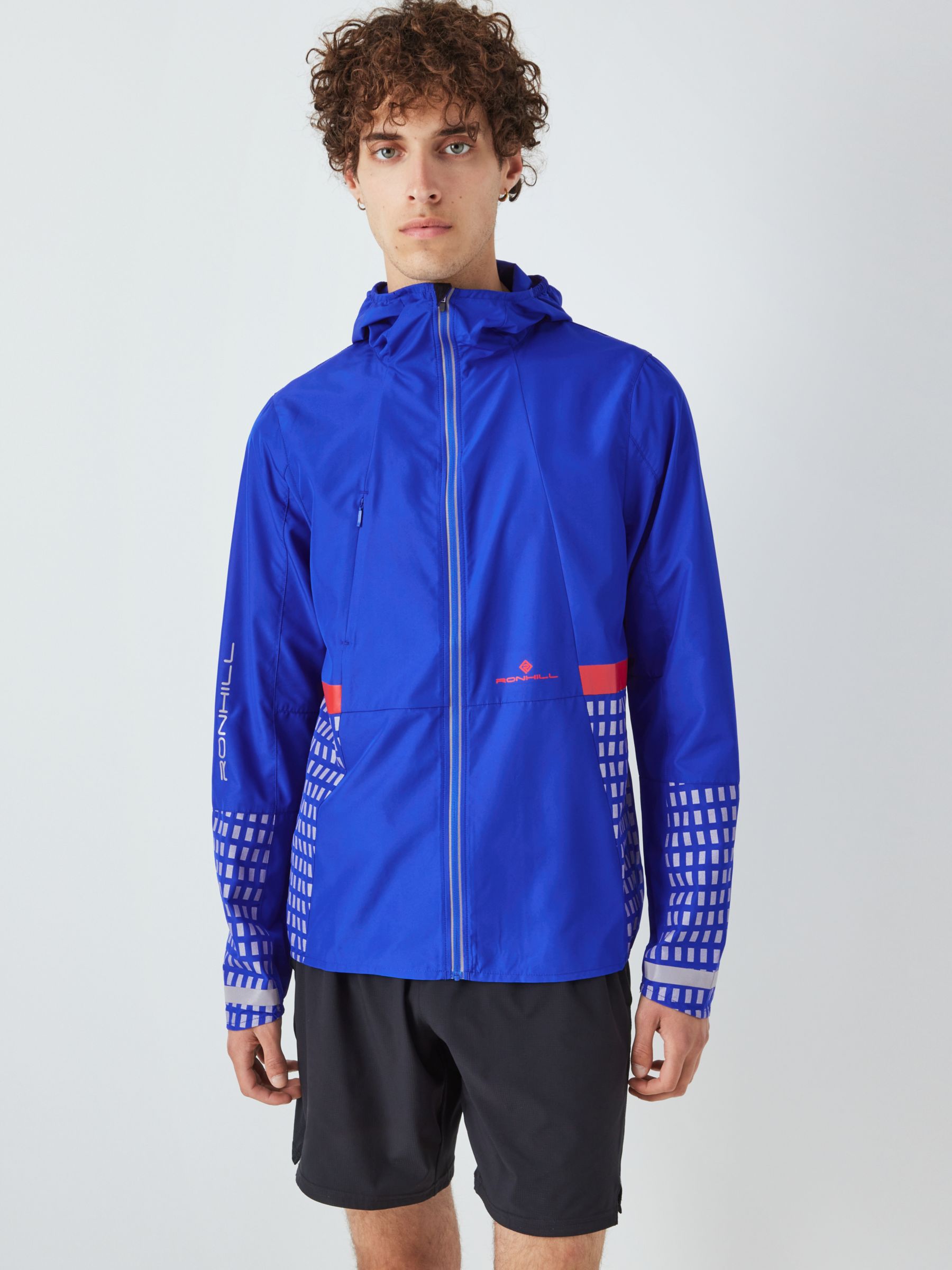 Ronhill Men's Reflective Running Jacket, Cobalt, XL