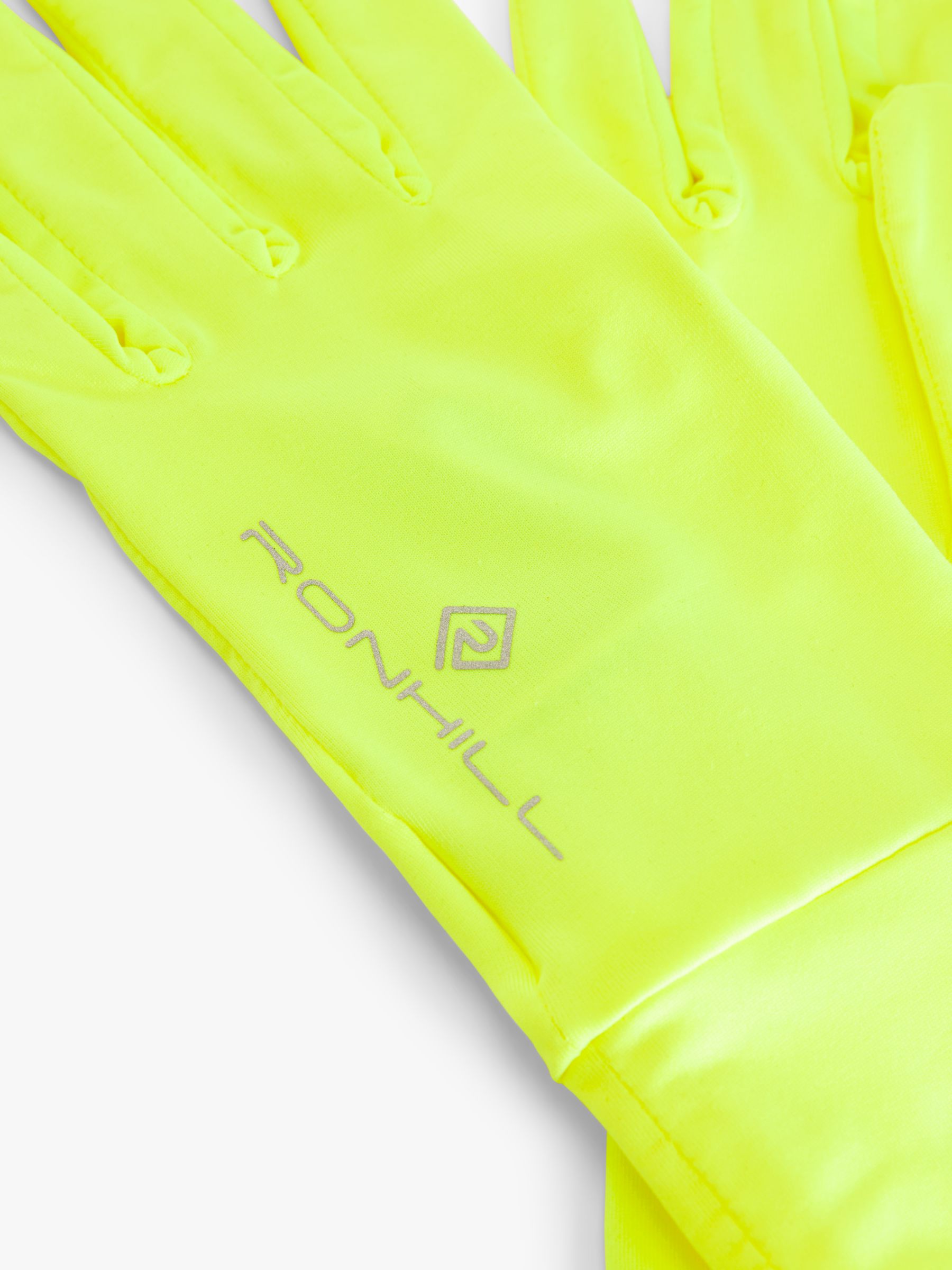Buy Ronhill Classic Running Gloves, Charcoal/Reflect Yellow Online at johnlewis.com