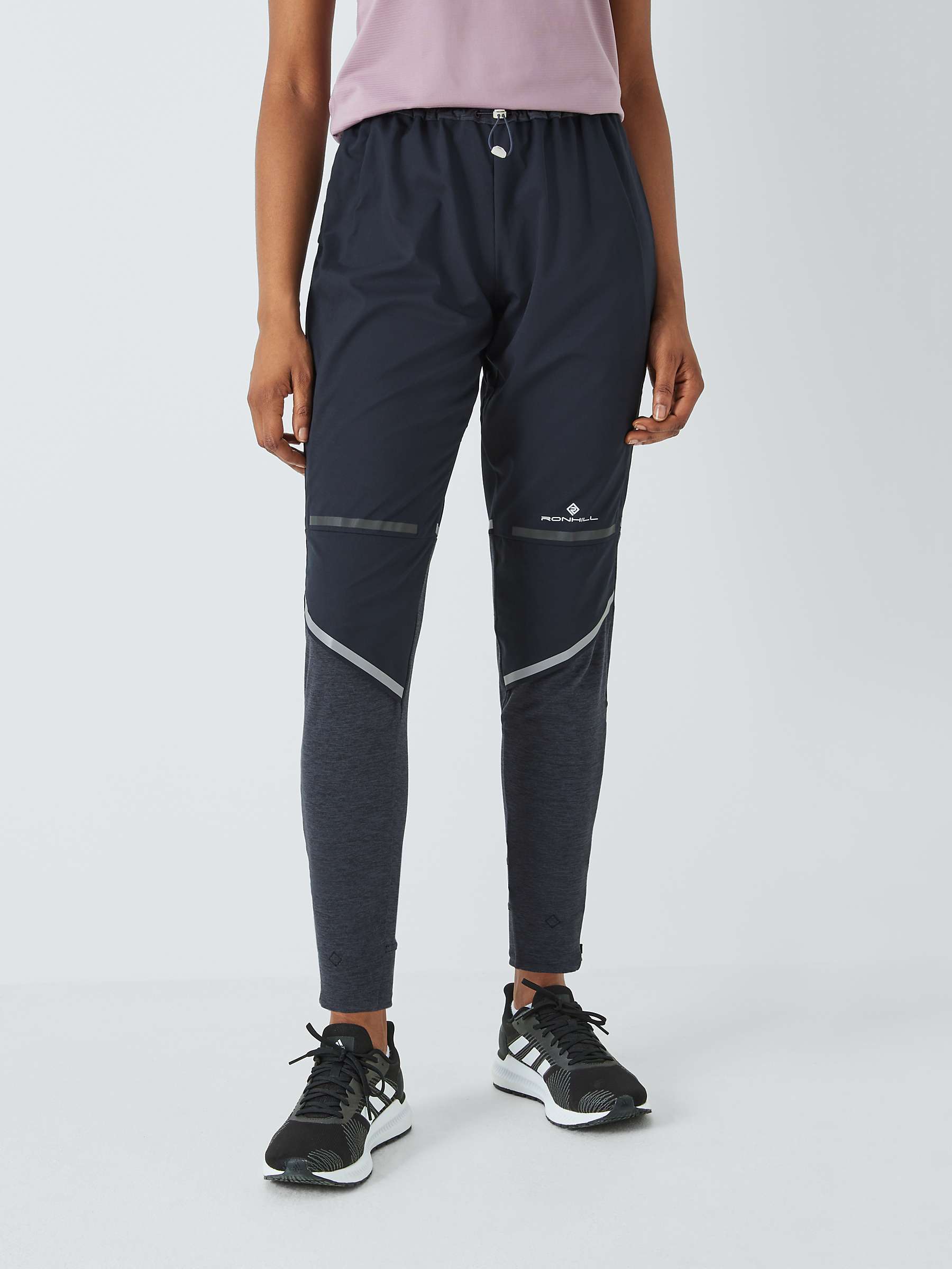 Buy Ronhill Running Slim Fit Trousers, Black/Charcoal Marl Online at johnlewis.com