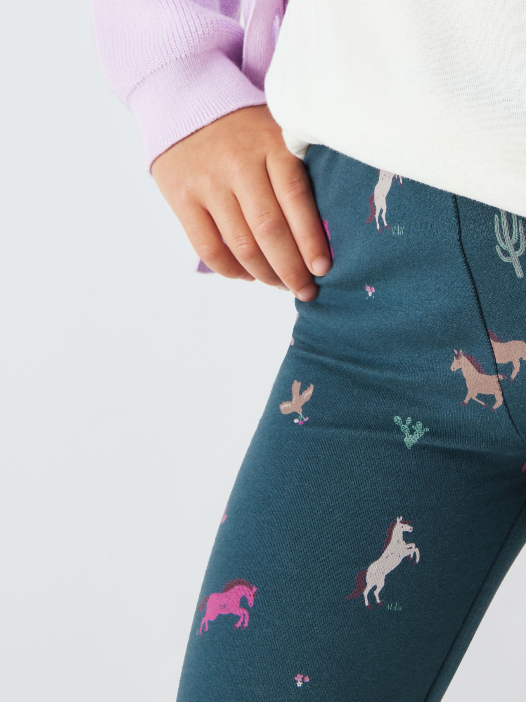 Cat & Jack Cream ​Girls' Dinosaur Print Leggings