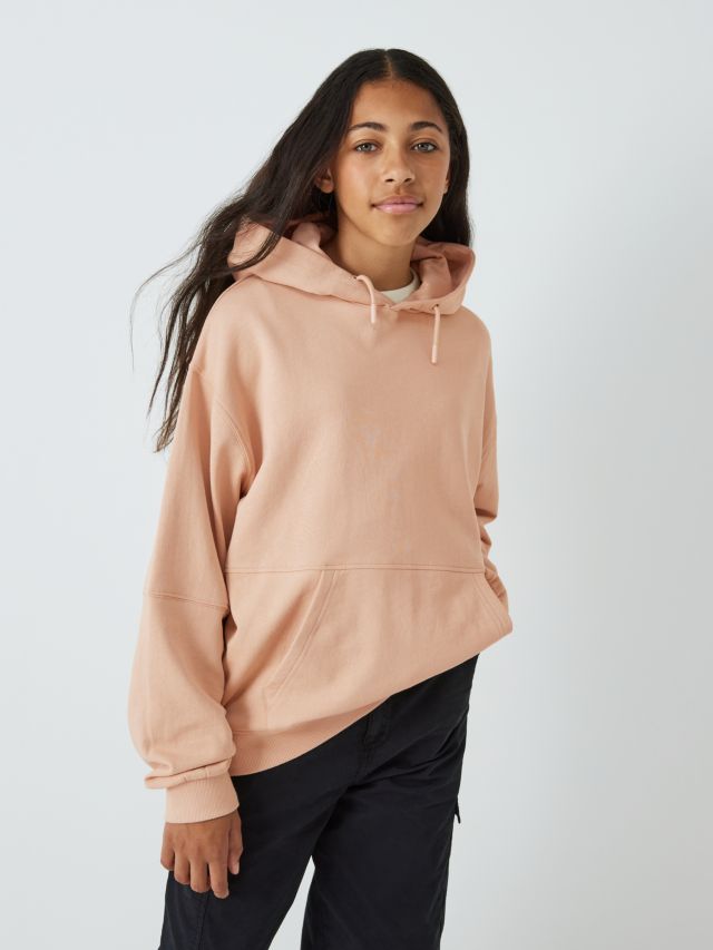 John Lewis Kids Plain Oversized Hoodie Frappe 8 years