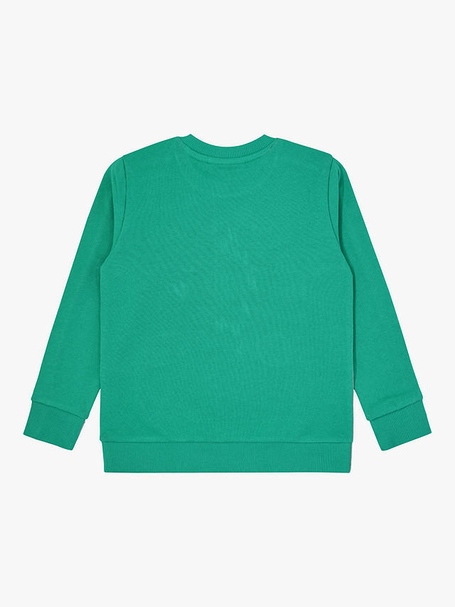 Fabric Flavours Kids' Pokemon Colour Block Sweatshirt, Grey Marl/Green