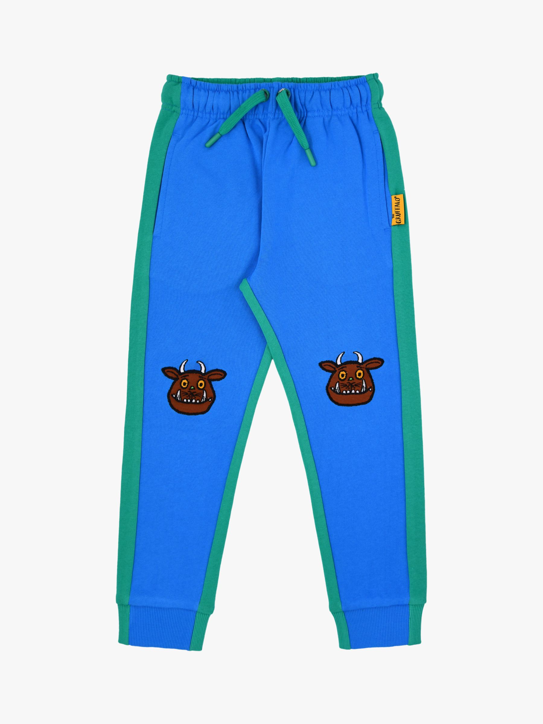 Fabric Flavours Kids' Gruffalo Colour Block Joggers, Blue/Green, 1-2 years