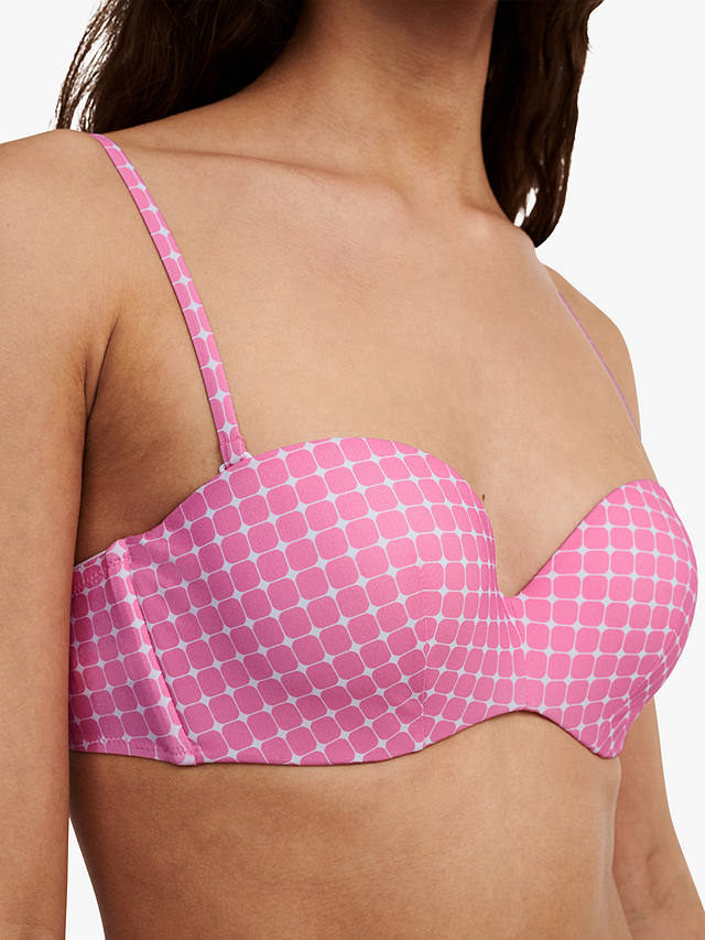 Passionata Jaia Bandeau Dots Bikini Top, Pink