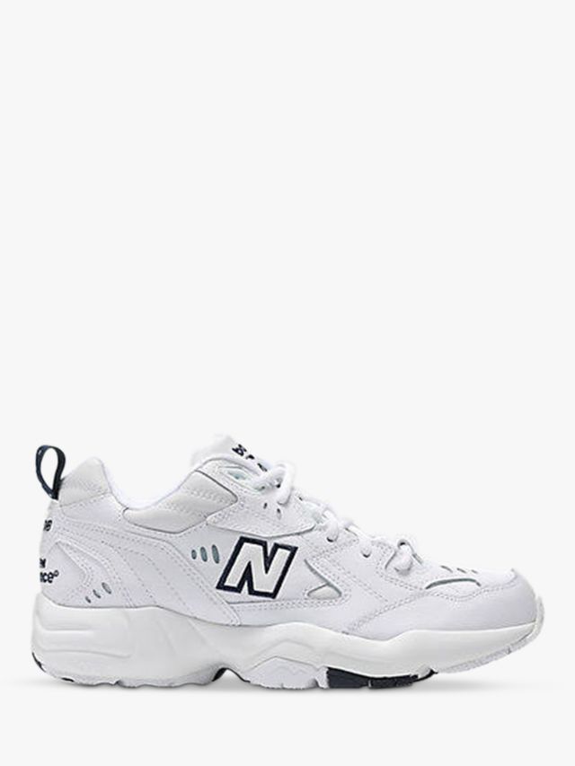 New Balance 608V1 Chunky Lace Up Trainers, White, 4