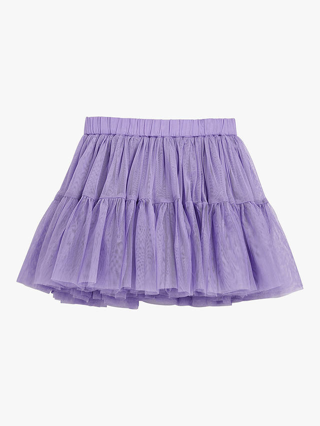 Whistles Kids' Izzy Tulle Mini Skirt, Purple