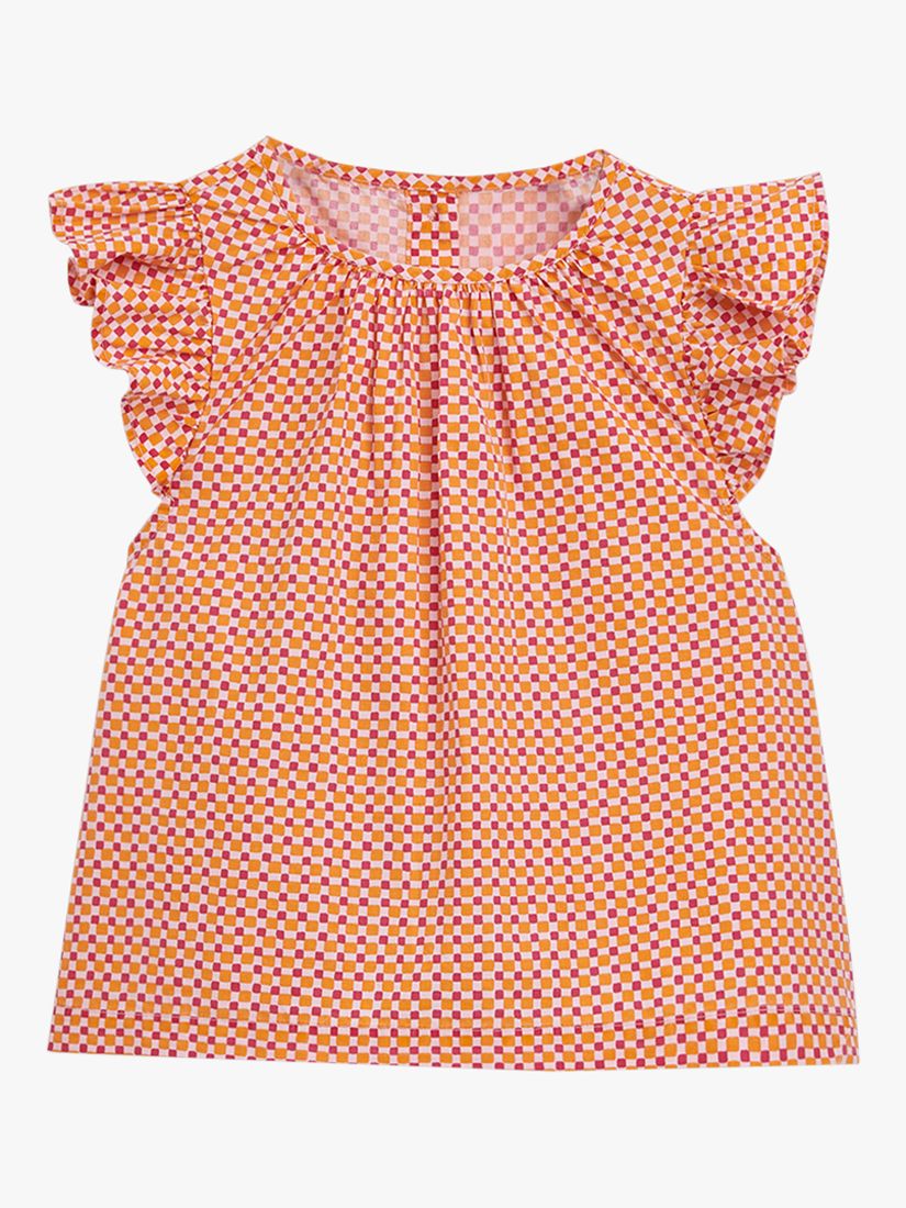 Whistles Kids' Ditsy Square Ursula T-Shirt, Pink/Multi, 6-7 years