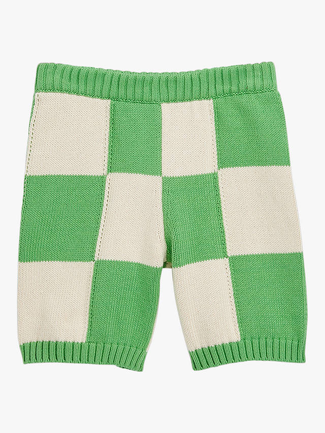 Whistles Kids' Knitted Shorts, Green/Multi