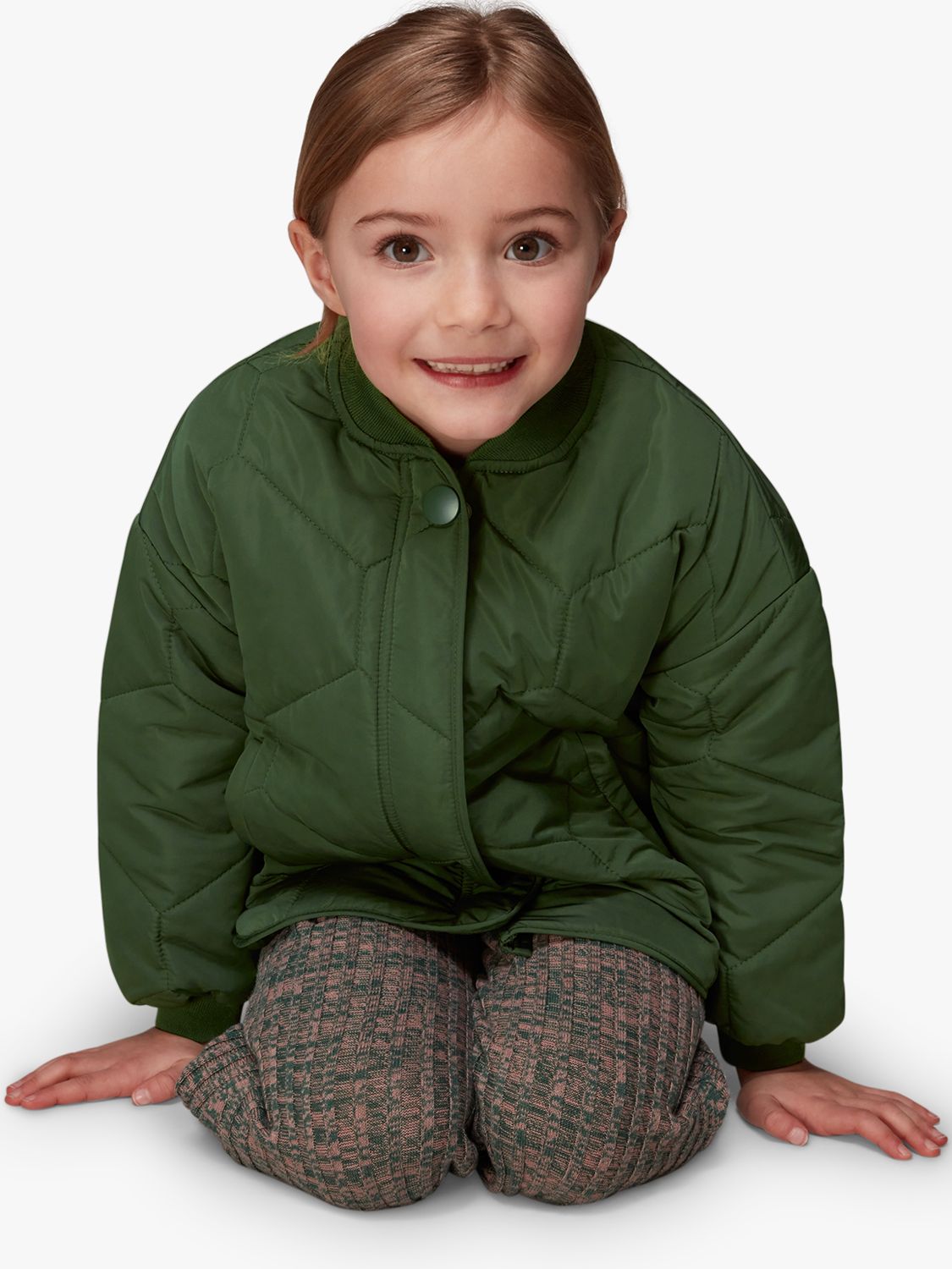 Buy Whistles Kids' Frida Quilted Coat Online at johnlewis.com