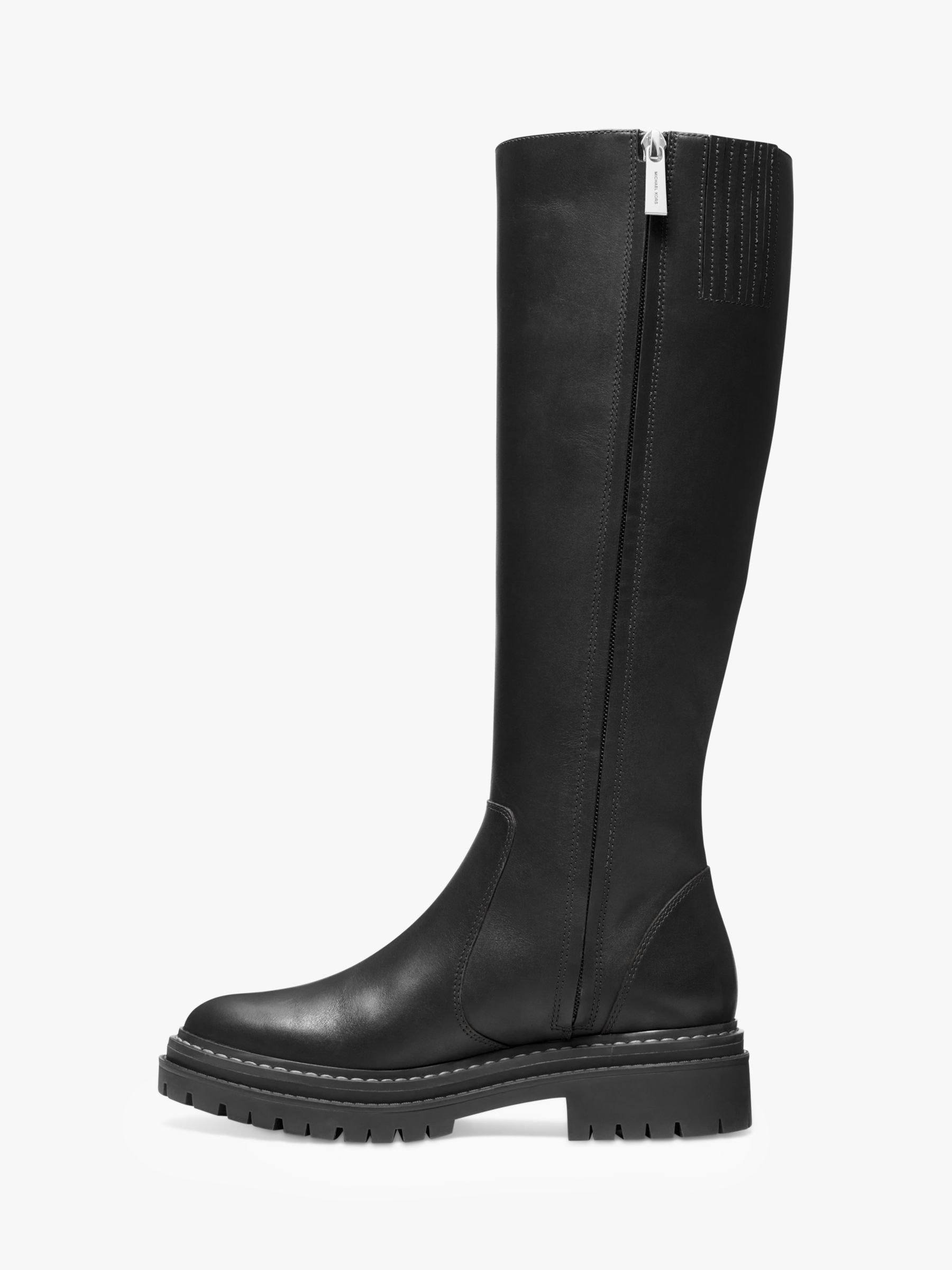 MICHAEL Michael Kors Regan Leather Knee Boots, Black