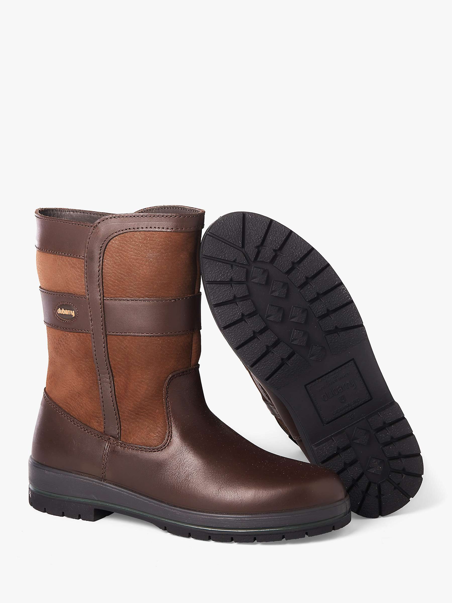 Buy Dubarry Roscommon Leather Ankle Boots, Walnut Online at johnlewis.com