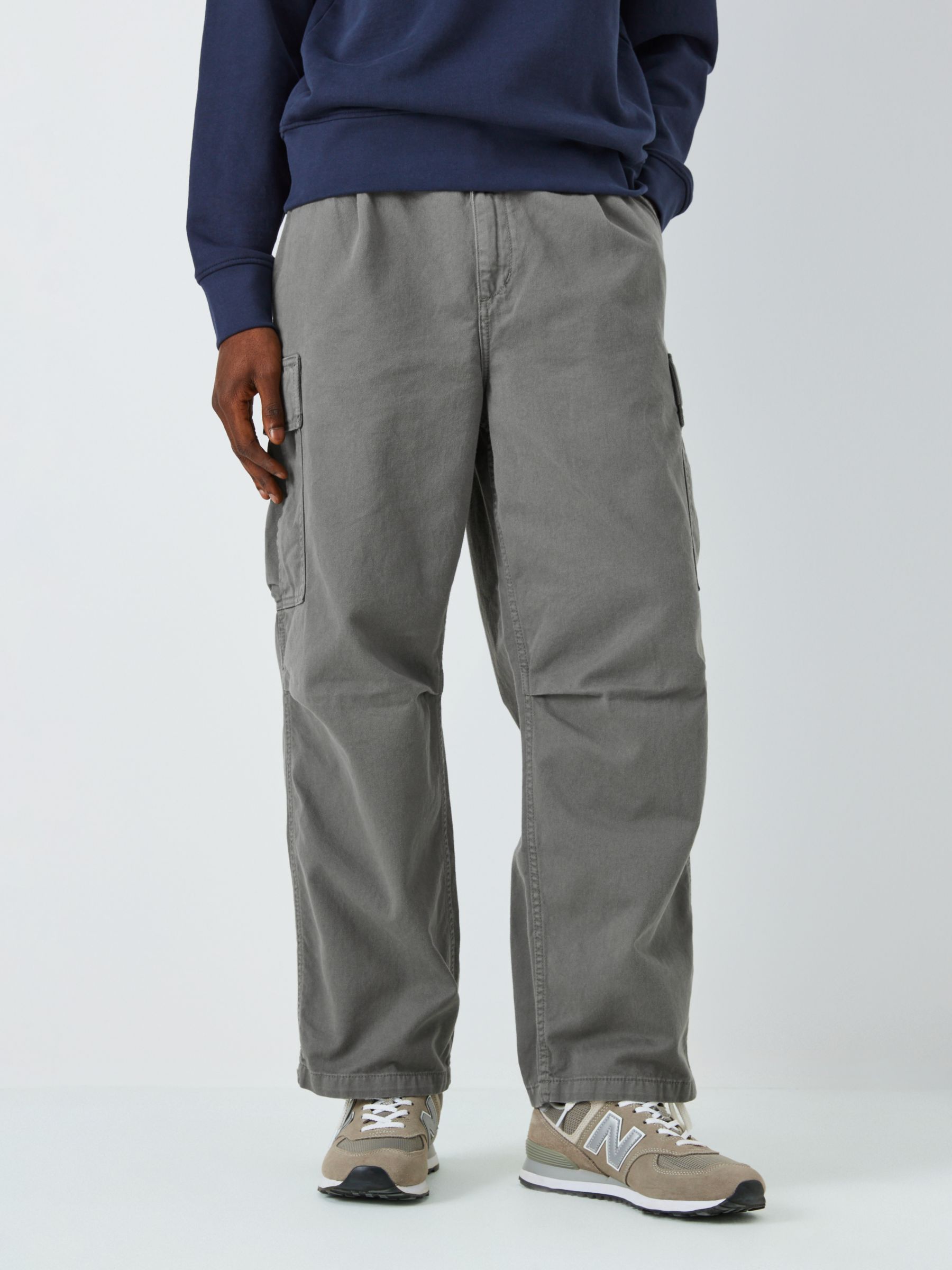 Carhartt WIP Cole Cargo Trousers, Smoke Green at John Lewis & Partners