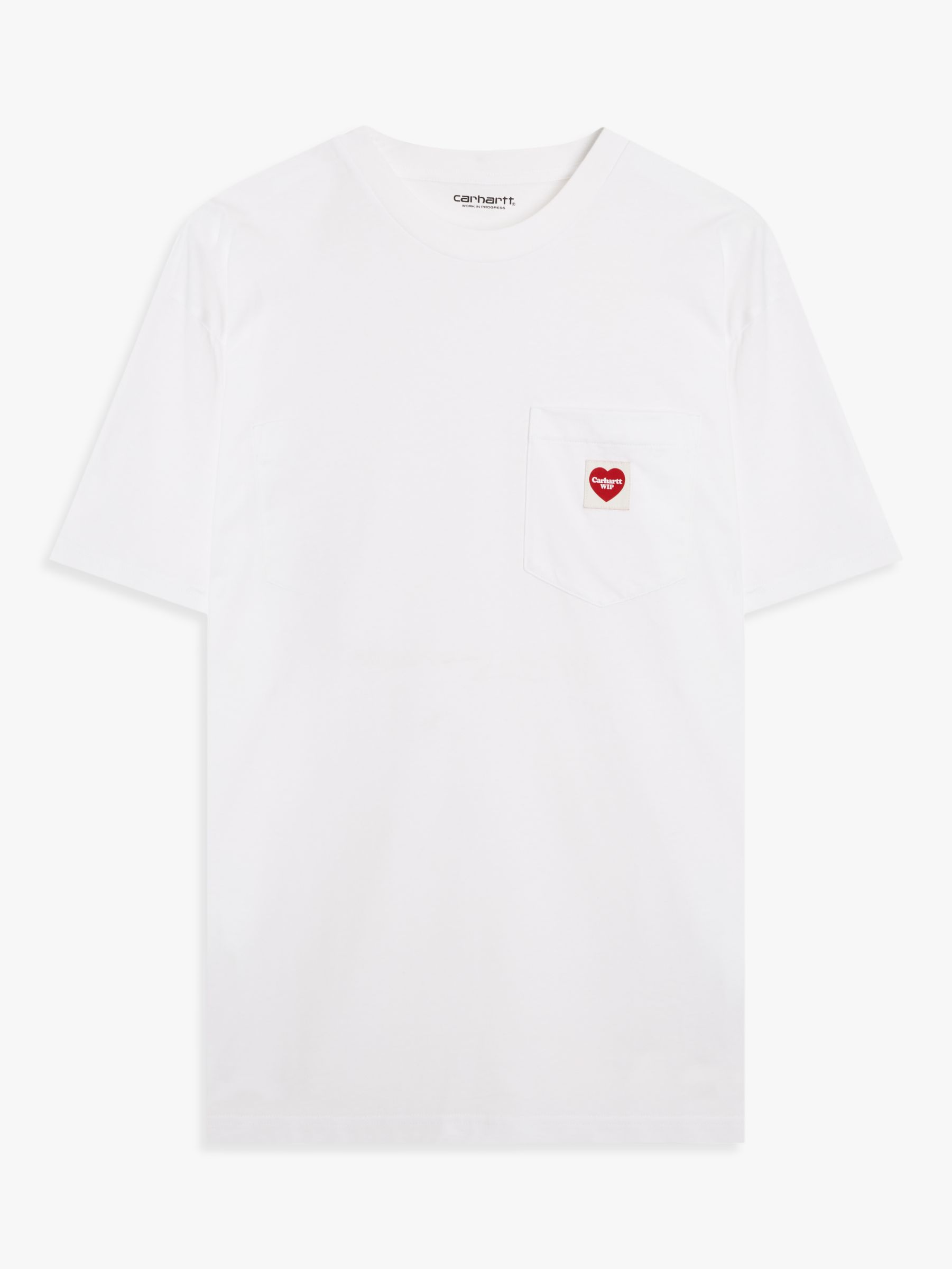 Carhartt WIP Pocket Heart T-Shirt, White at John Lewis & Partners