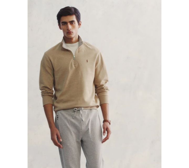 Polo Ralph Lauren Luxury Jersey Half-Zip Pullover