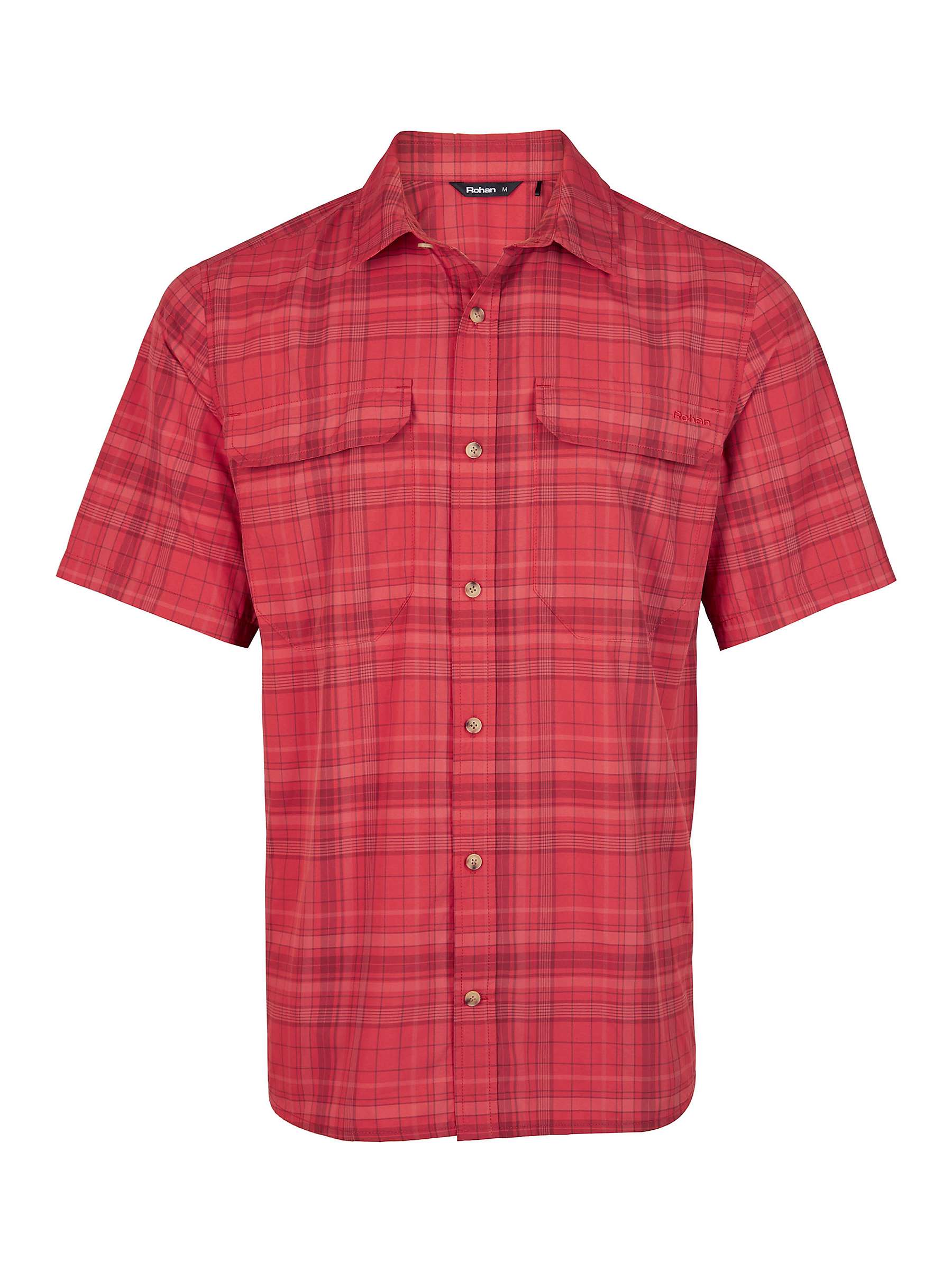 Rohan Pennine Short Sleeve Check Shirt, Coast Red at John Lewis & Partners