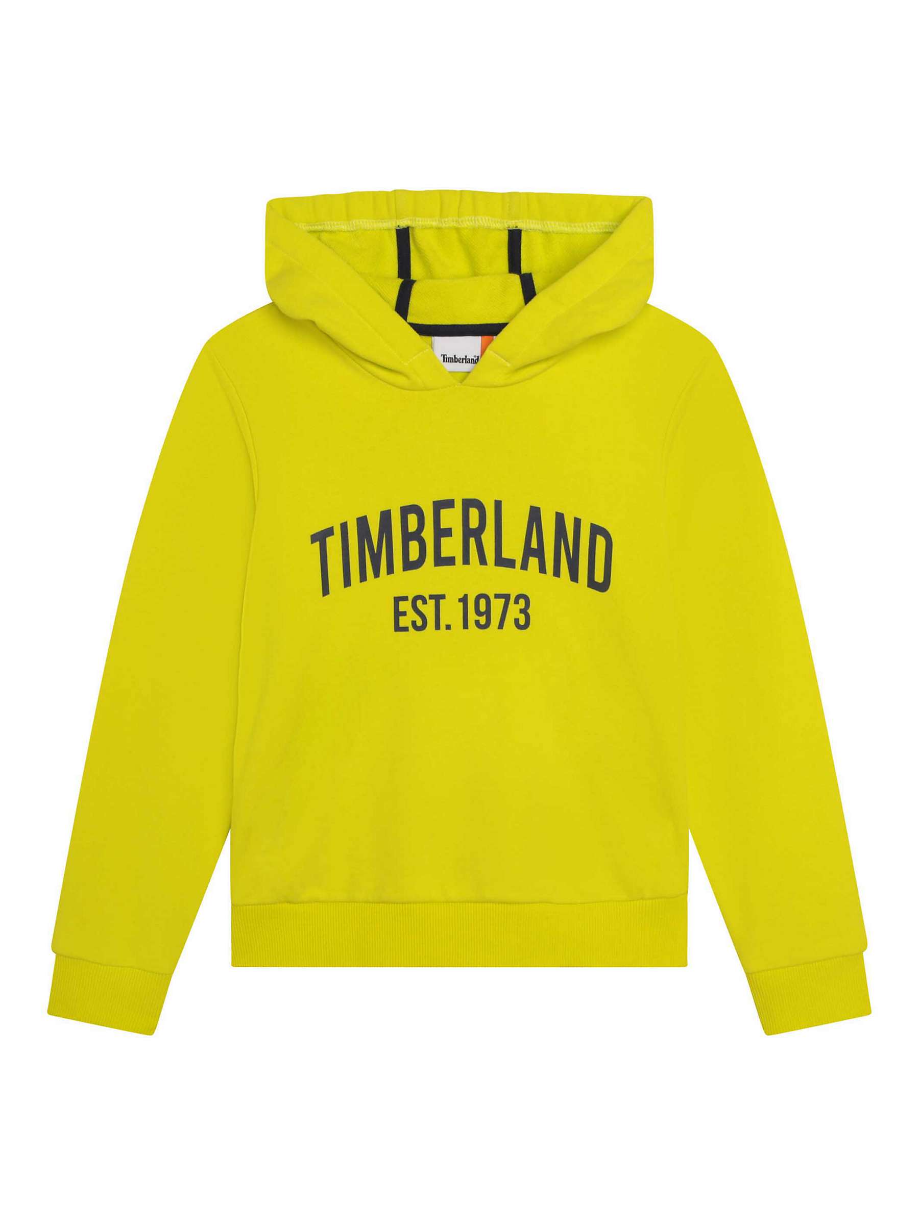 Buy Timberland Kids' Logo Embroidered Hoodie, Yellow/Multi Online at johnlewis.com
