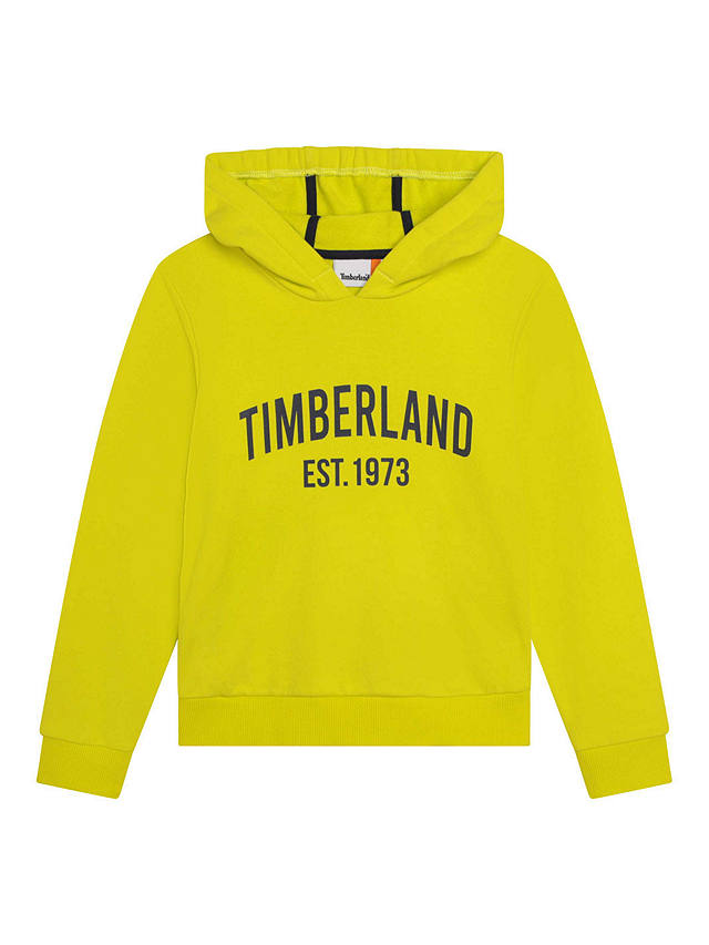 Timberland Kids' Logo Embroidered Hoodie, Yellow/Multi