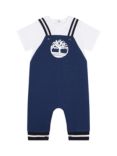 Timberland Baby Short Sleeve All-In-One, Dark Blue/White