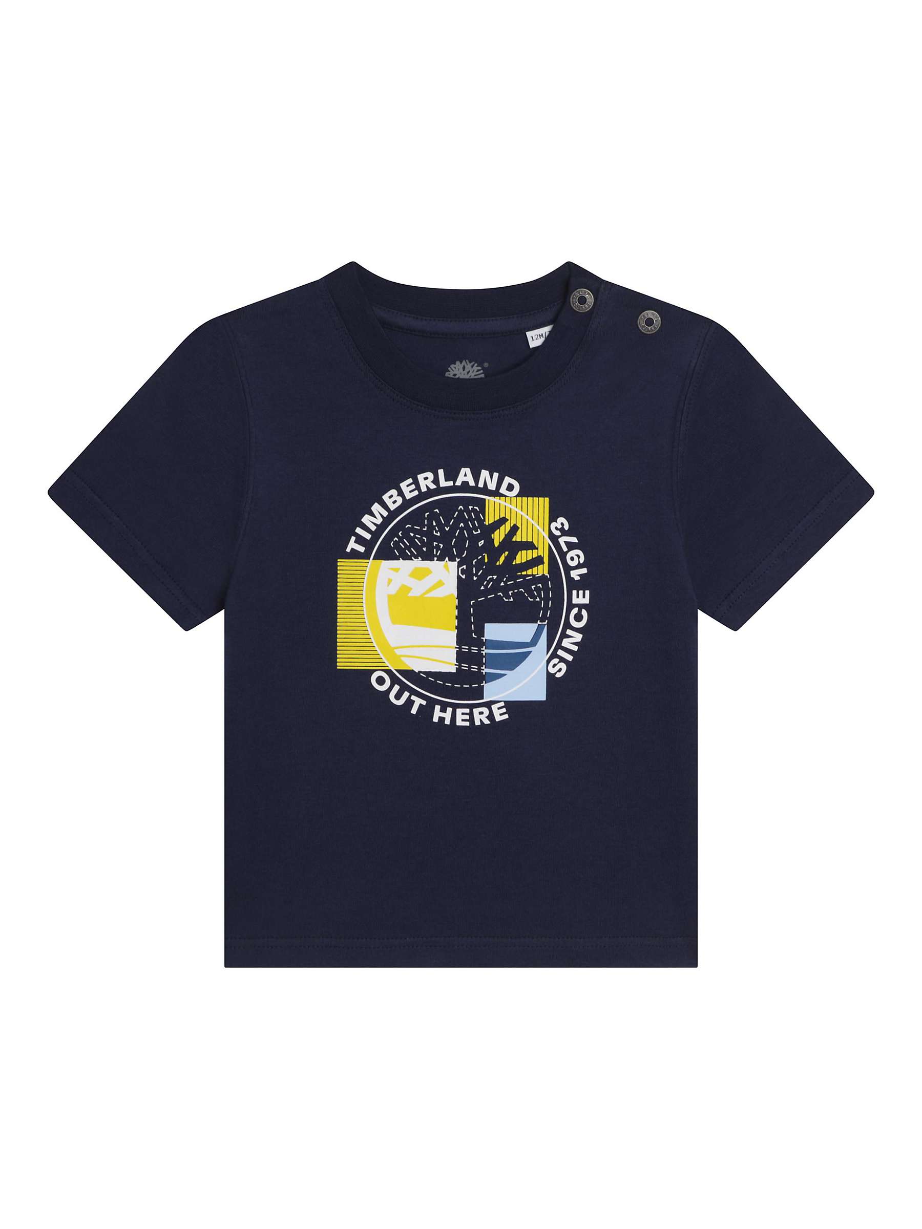 Buy Timberland Baby Graphic Logo Print T-Shirt, Dark Blue Online at johnlewis.com